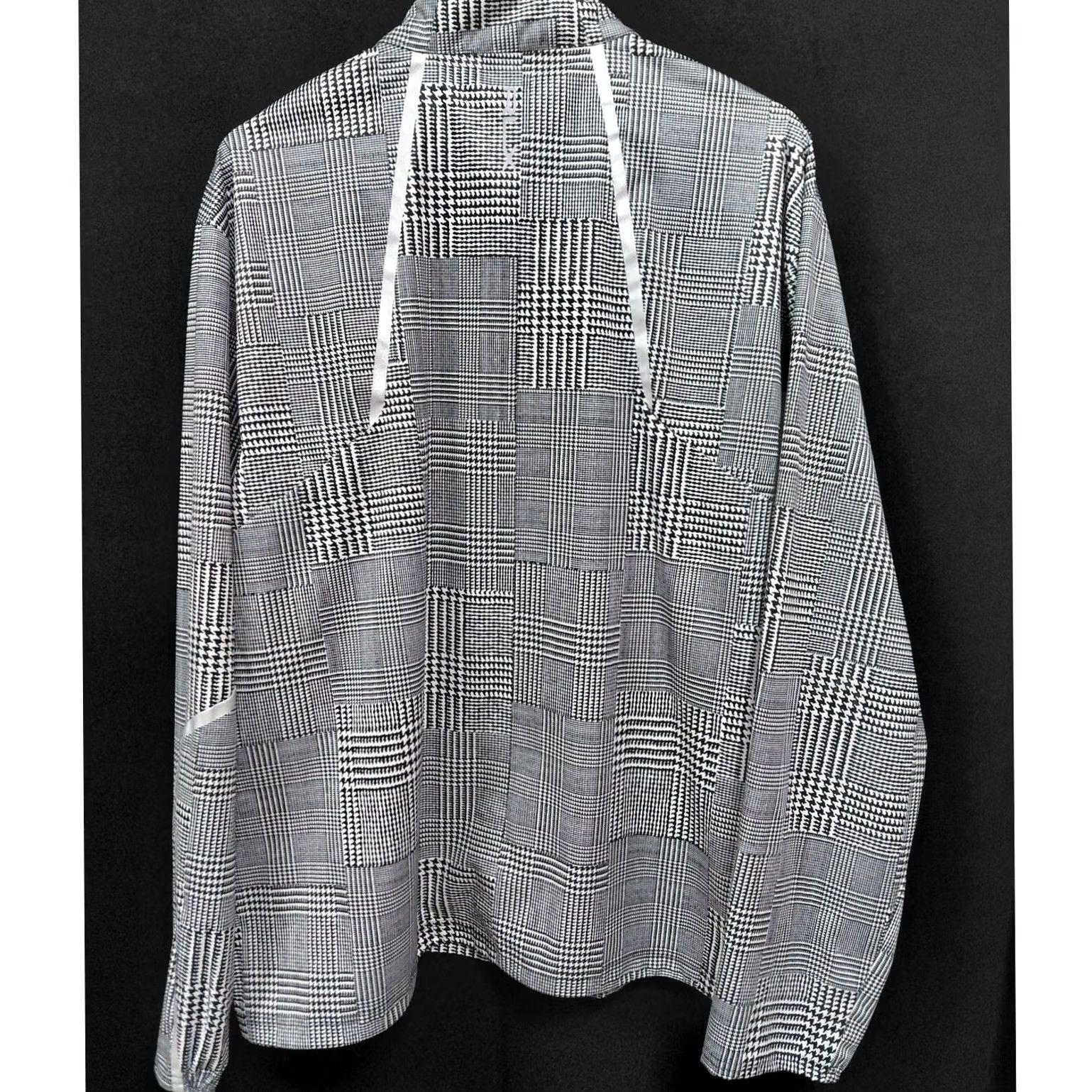RLX Ralph Lauren RLX Ralph Lauren Houndstooth 1/2 Zip Pullover Top Shirt Womens M Black Polyester Knit Long Sleeve Lightweight Breathable Zip Activewear Casual 90s? Size M / US 6-8 / IT 42-44 - 2 Thumbnail