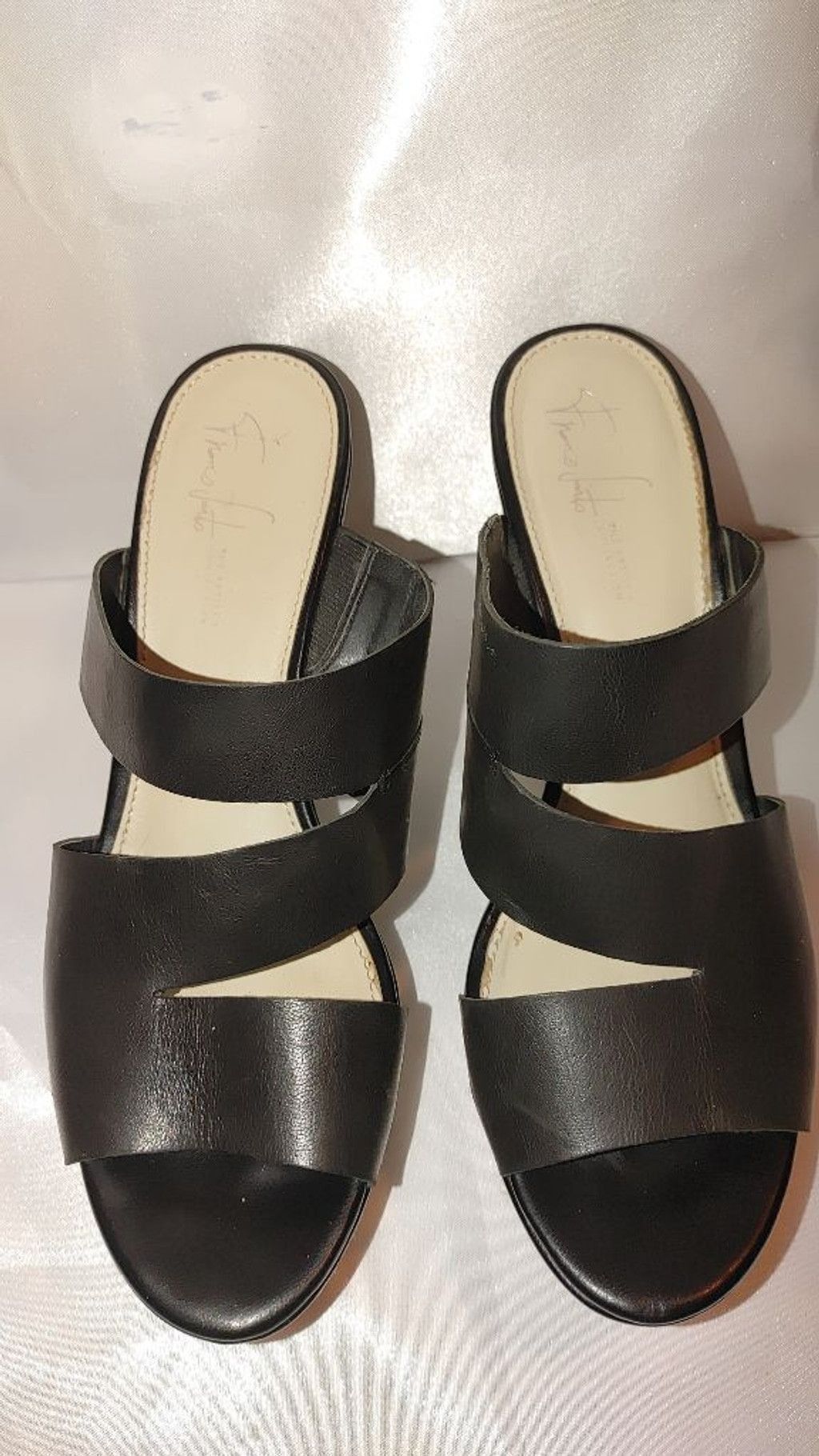 The Unbranded Brand Franco Sarto Miss Karter Leather Wedge Heel Size 9 Size US 9 / IT 39 - 5 Thumbnail