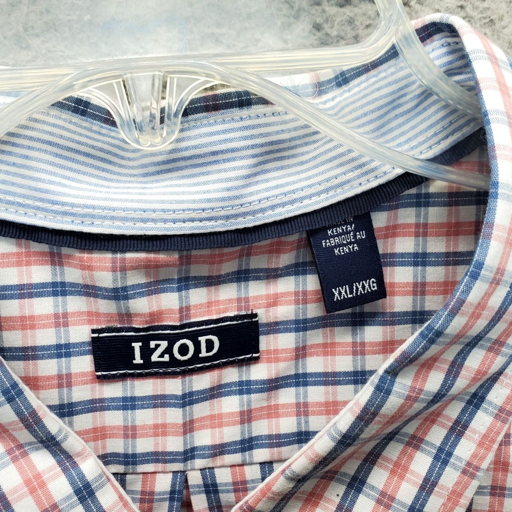 Izod IZOD Shirt Mens XXL Multicolor Plaid Stretch Performance Long Sleeve Button Down Size US XXL / EU 58 / 5 - 5 Thumbnail