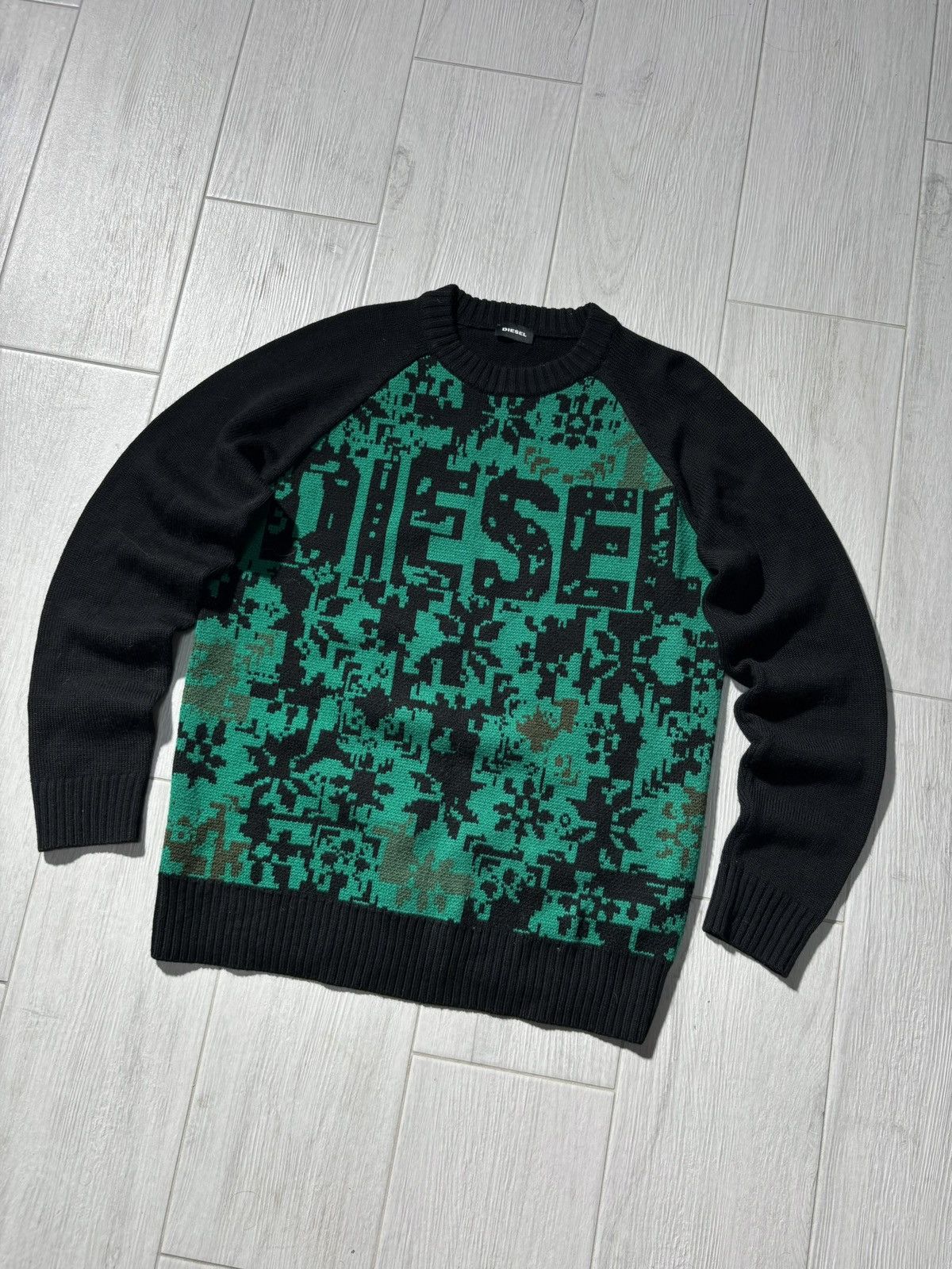 Diesel Y2K Diesel Sweter Japanese Style Big Logo Luxury Designer Size US M / EU 48-50 / 2 - 1 Thumbnail