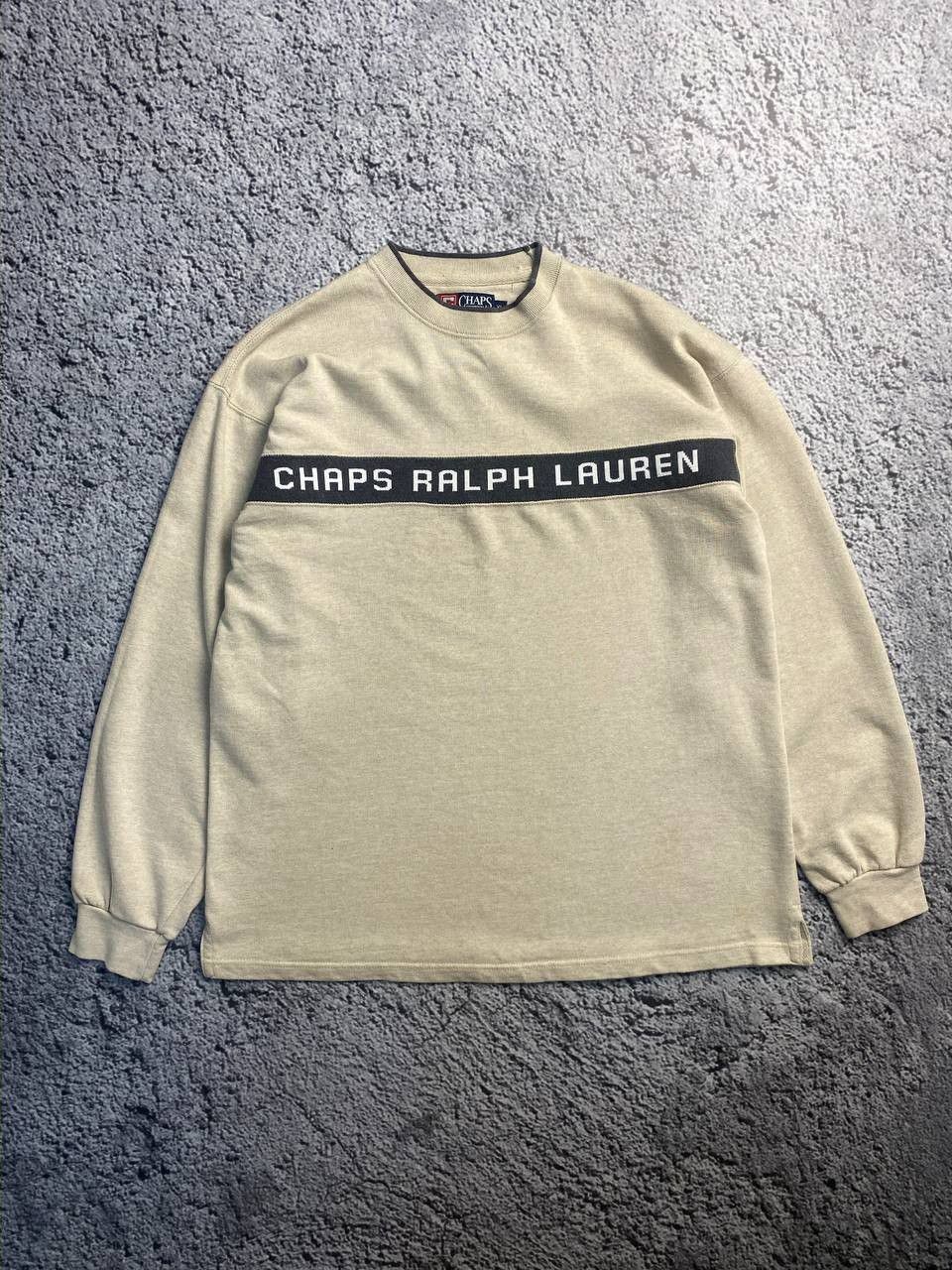 Chaps × Chaps Ralph Lauren × Polo Ralph Lauren Chaps Ralph Lauren big logo vintage very rare sweater Size US XL / EU 56 / 4 - 1 Thumbnail