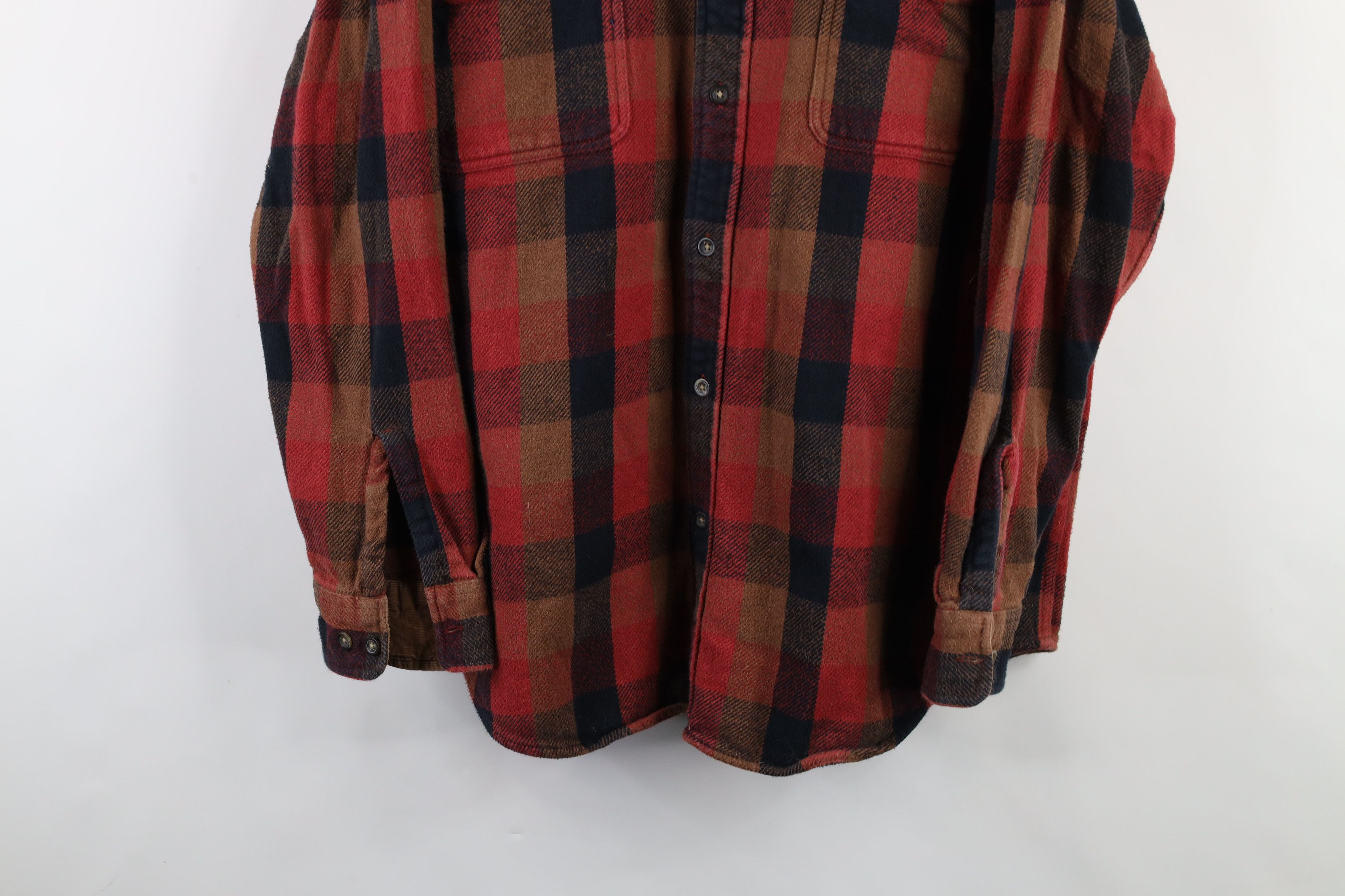 Vintage Vintage 90s Streetwear Heavyweight Button Shirt Plaid Size US XL / EU 56 / 4 - 3 Thumbnail