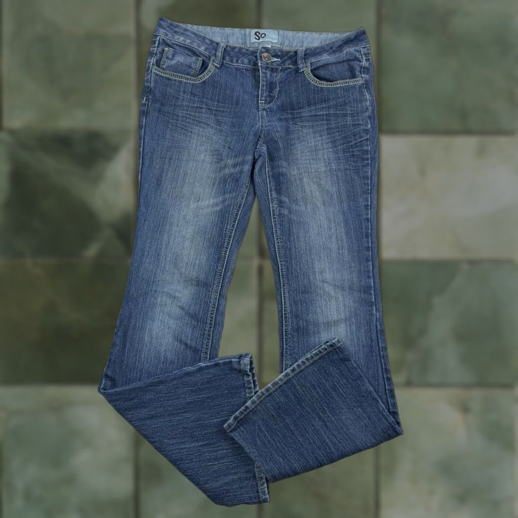 Vintage VINTAGE SO Jeans Bootcut Women’s 11 Mid Waist Hippie Hipster 2000s Blue Size 32" / US 10 / IT 46 - 1 Thumbnail