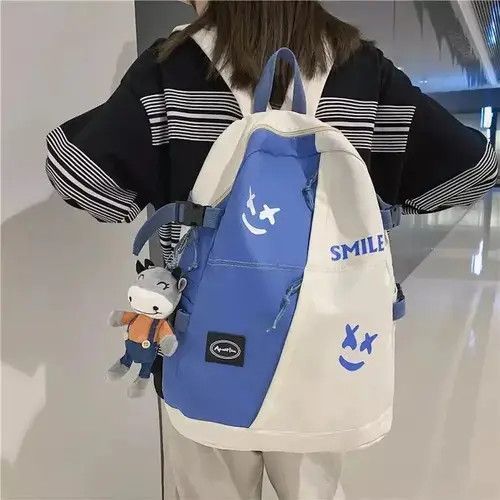 Japanese Brand Fashion cute teddy bear cartoon smile backpack y2k Size ONE SIZE - 2 Thumbnail