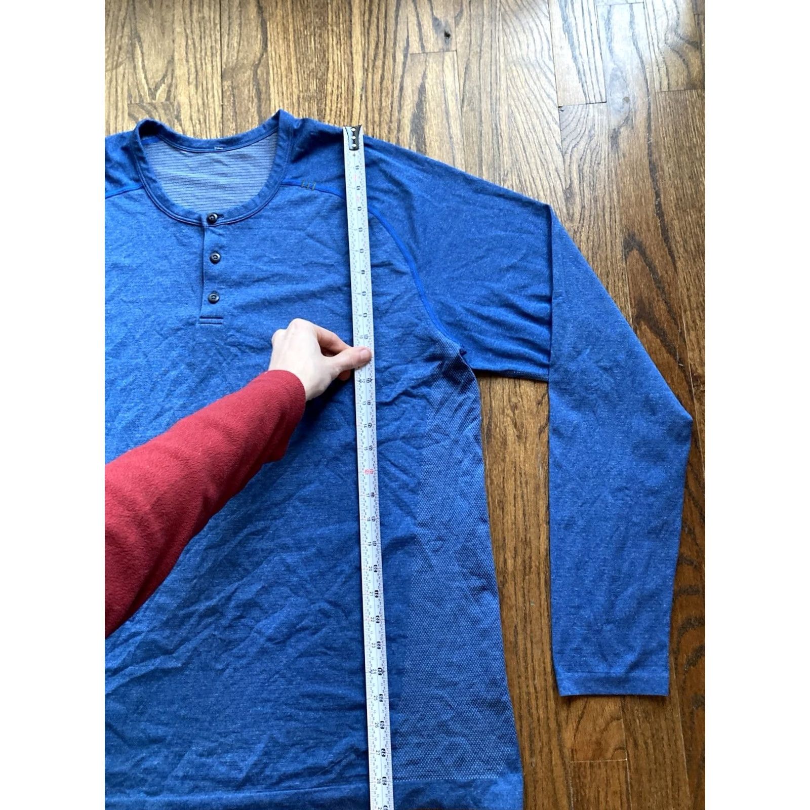 Lululemon Lululemon Henley Shirt Mens 2XL Blue Long Sleeve Metal Vent Tech Pullover Casual Gym Activewear Women's? Size US XXL / EU 58 / 5 - 6 Thumbnail