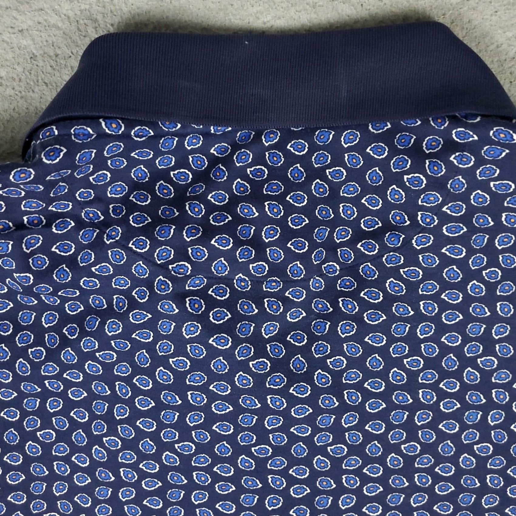 Ralph Lauren Ralph Lauren Polo Shirt Mens Big 4X Blue Paisley Polo Short Sleeve Button Collar Casual Everyday Dressy Sports Size US XXL / EU 58 / 5 - 4 Thumbnail