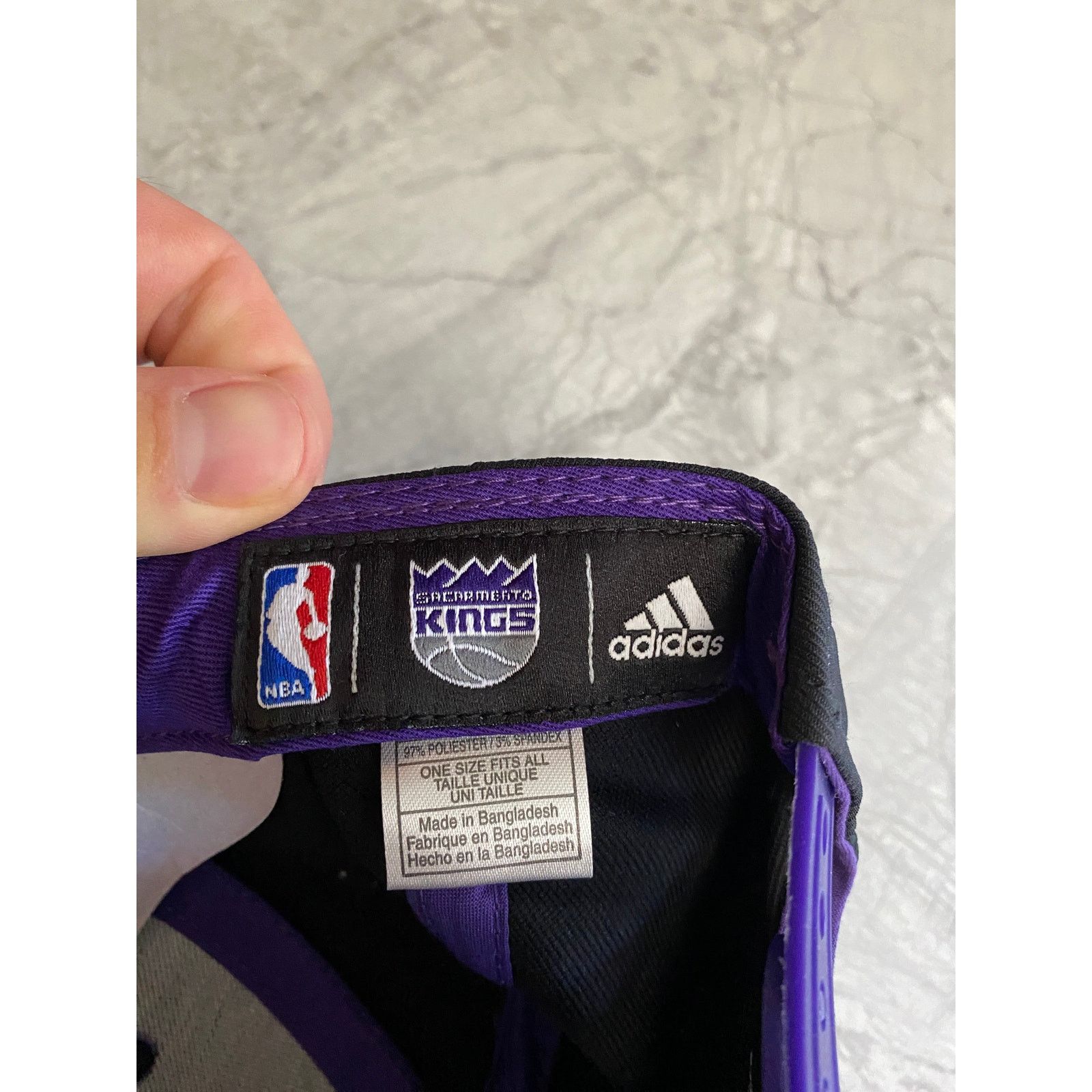 Adidas New Sacramento Kings Adidas NBA Snapback Hat Size ONE SIZE - 7 Thumbnail