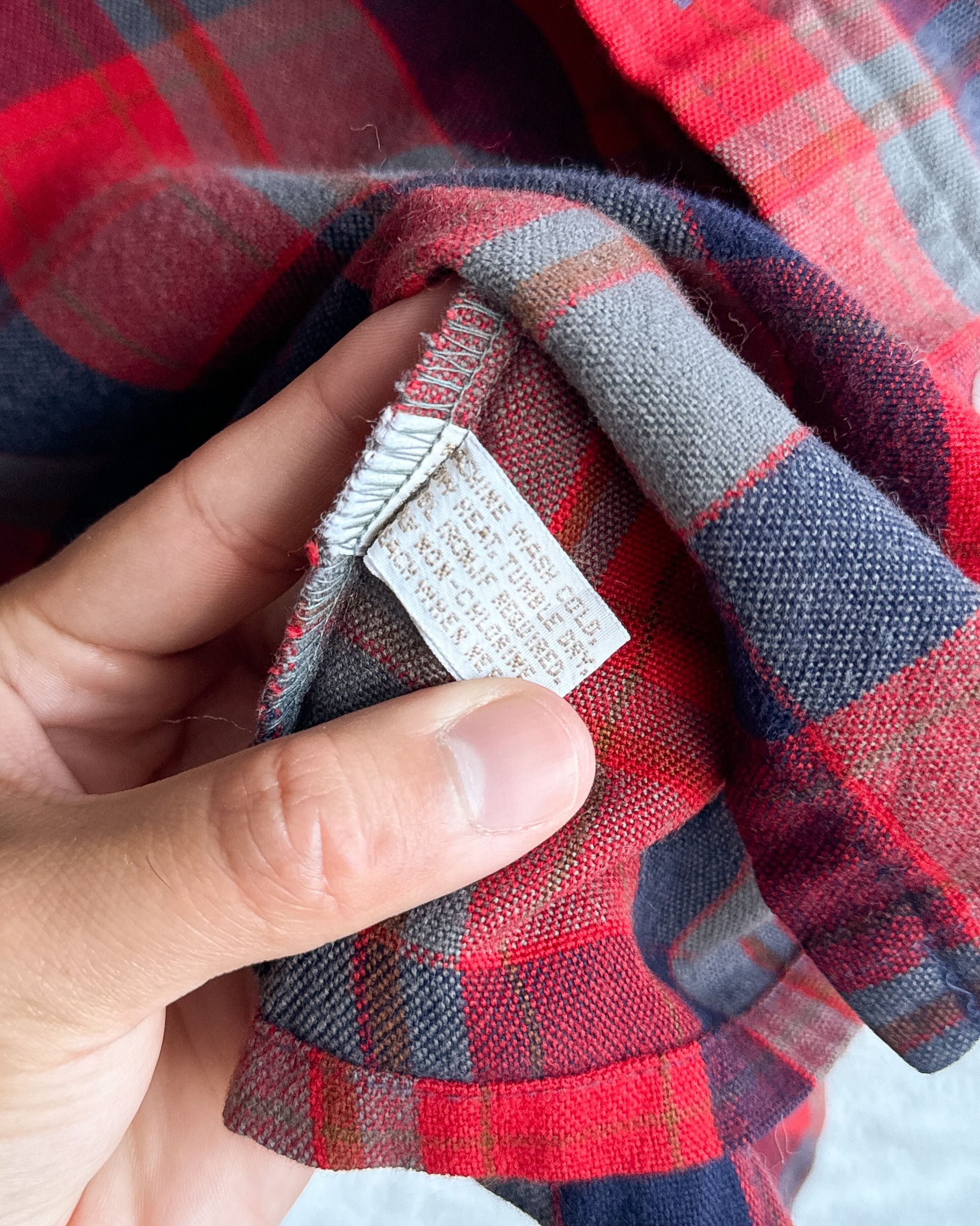 Vintage Vintage 1980s Back Packer Red Plaid Flannel Shirt XL Acrylic Size US XL / EU 56 / 4 - 6 Thumbnail