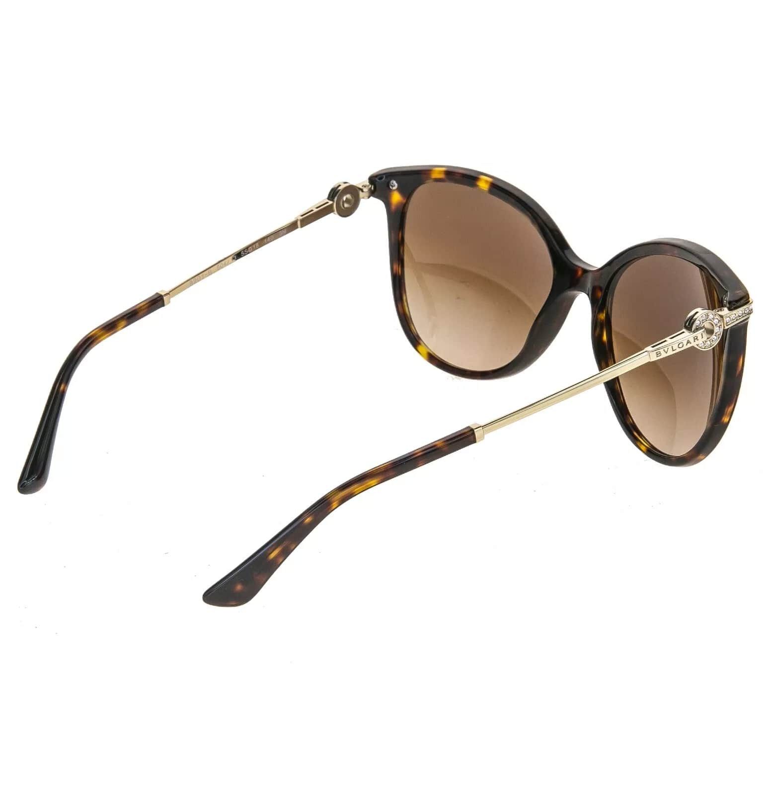 Bvlgari BVLGARI COIN Brown Havana Gold Logo Sunglasses BV8201B 8201 Size ONE SIZE - 2 Thumbnail