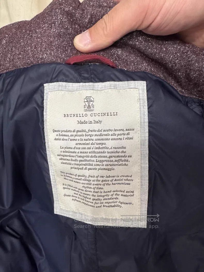 Brunello Cucinelli Brunello Cucinelli Men's Wool and Down Vest Size US XL / EU 56 / 4 - 6 Thumbnail