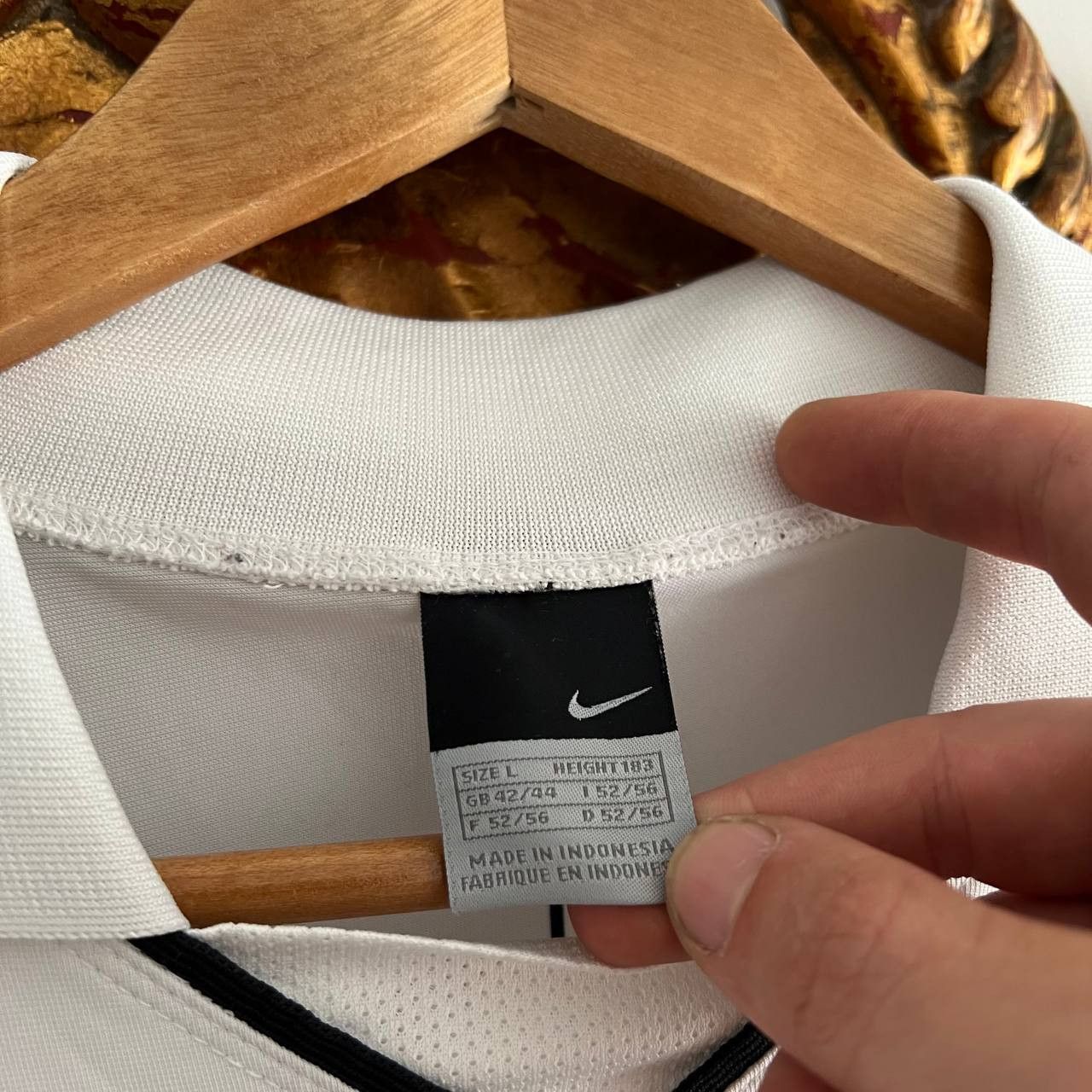 Nike Vintage Nike Striped Jersey Logo y2k Longsleeve Size US L / EU 52-54 / 3 - 6 Thumbnail