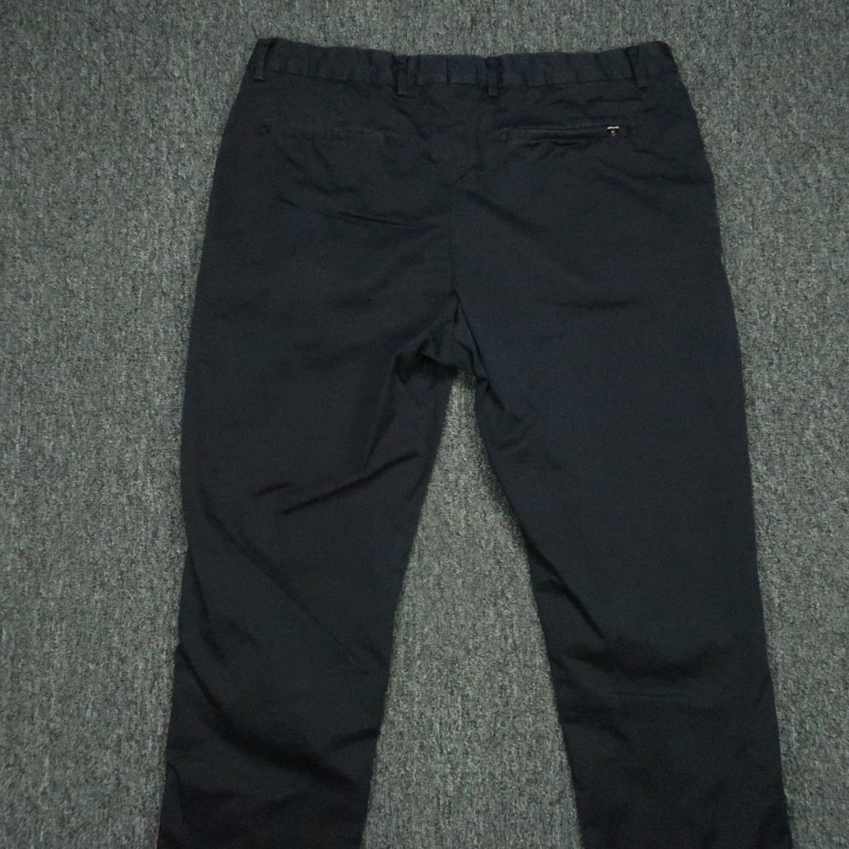 Spoke Chino Pants Mens 37x30 Blue Regular Fit Casual Trousers