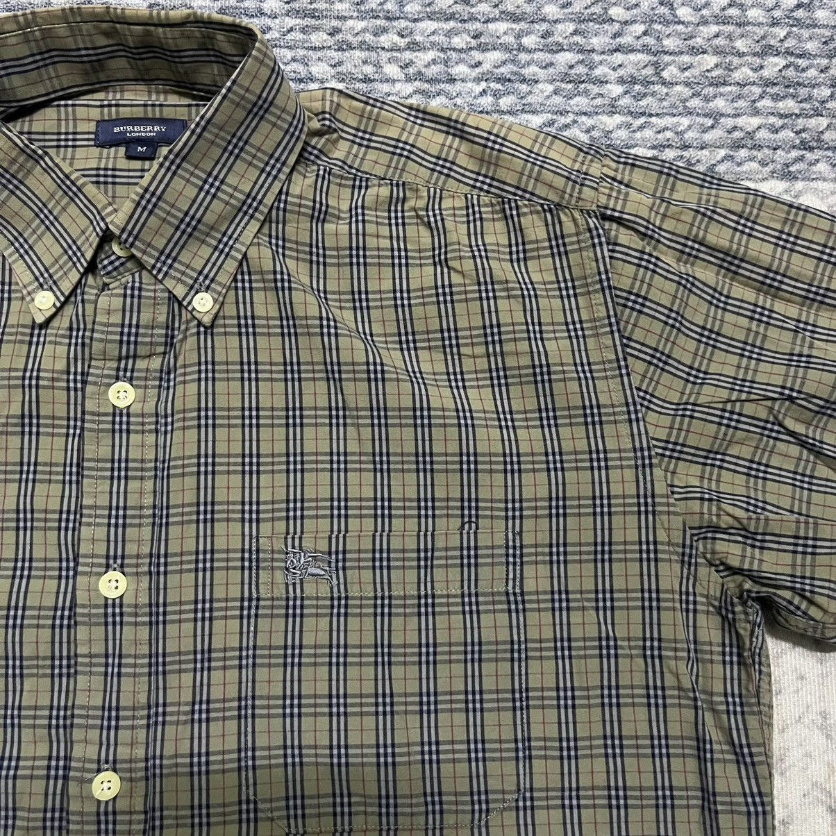 Burberry Rare Faded Burberry Nova Check Longsleeve Shirt Size US XL / EU 56 / 4 - 12 Thumbnail