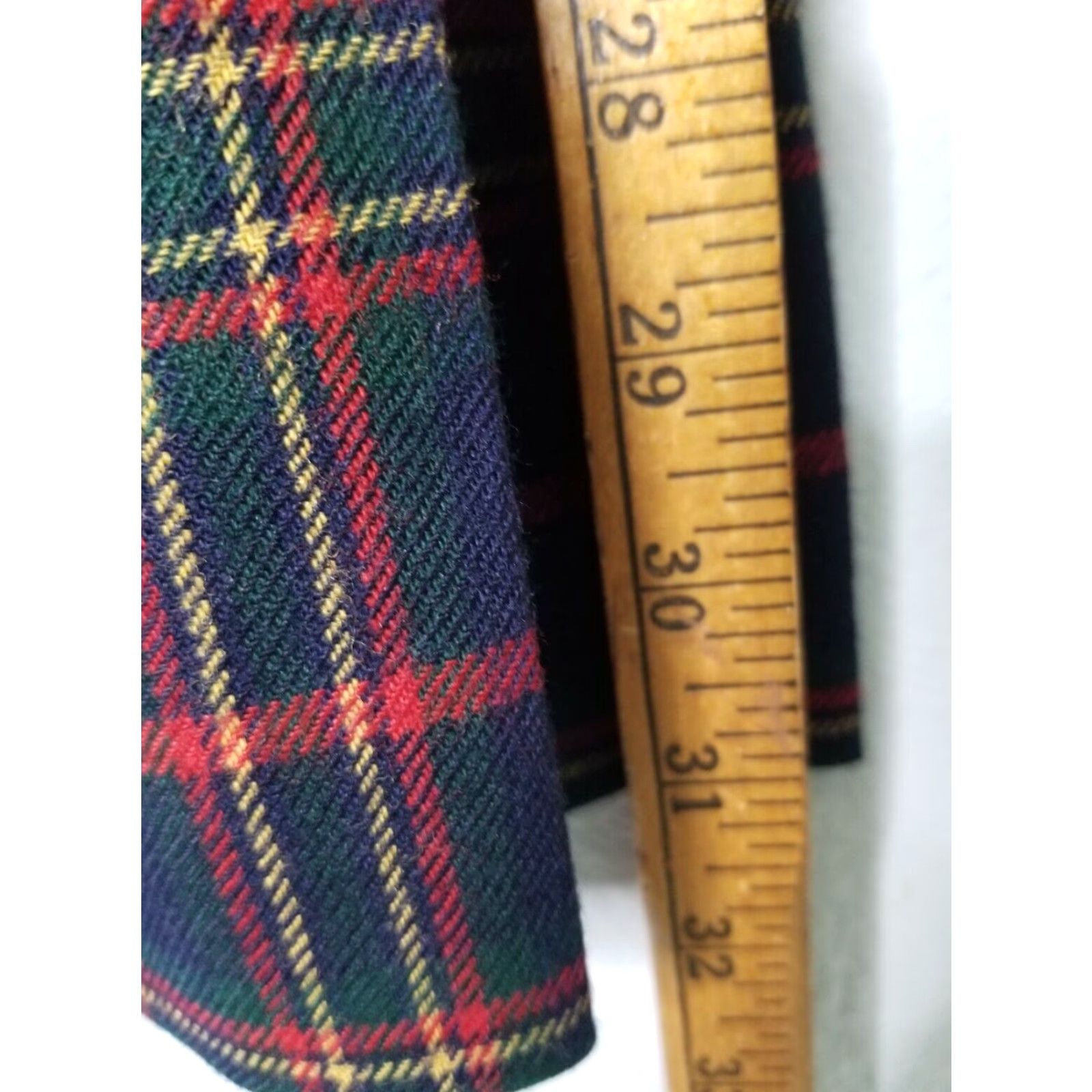 Vintage VINTAGE David Brooks Wool Plaid Pleated Skirt Kilt Adult Women's Size 8 Blue Size 30" / US 8 / IT 44 - 5 Thumbnail