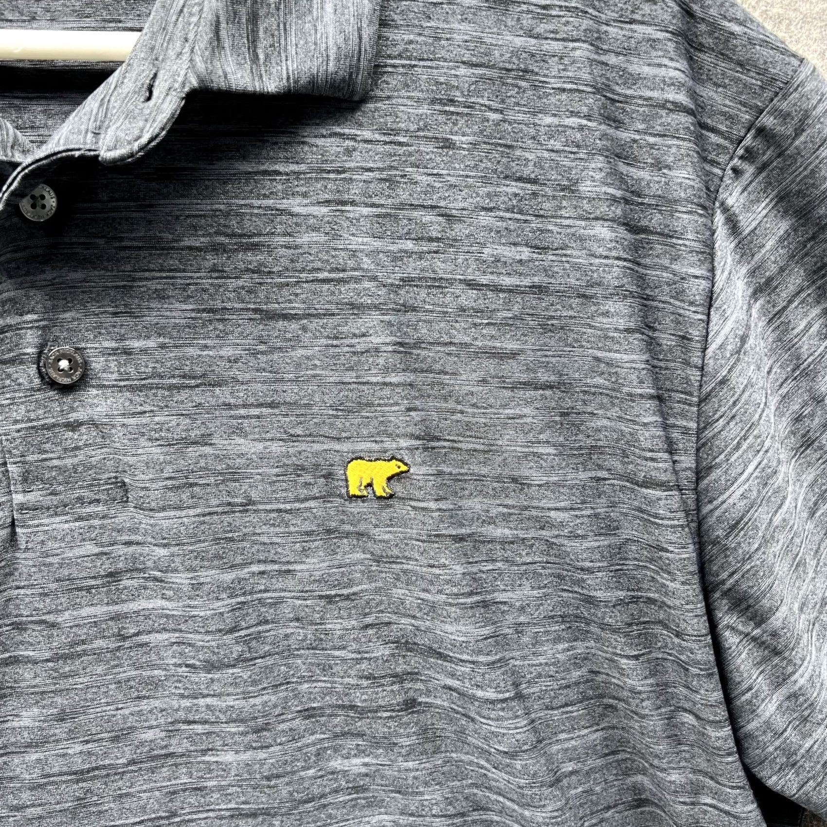 Vintage VINTAGE Jack Nicklaus Polo Shirt Men Large Heather Gray Short Sleeve Casual Preppy Polyester Golf Shirt Mens Size US L / EU 52-54 / 3 - 7 Thumbnail