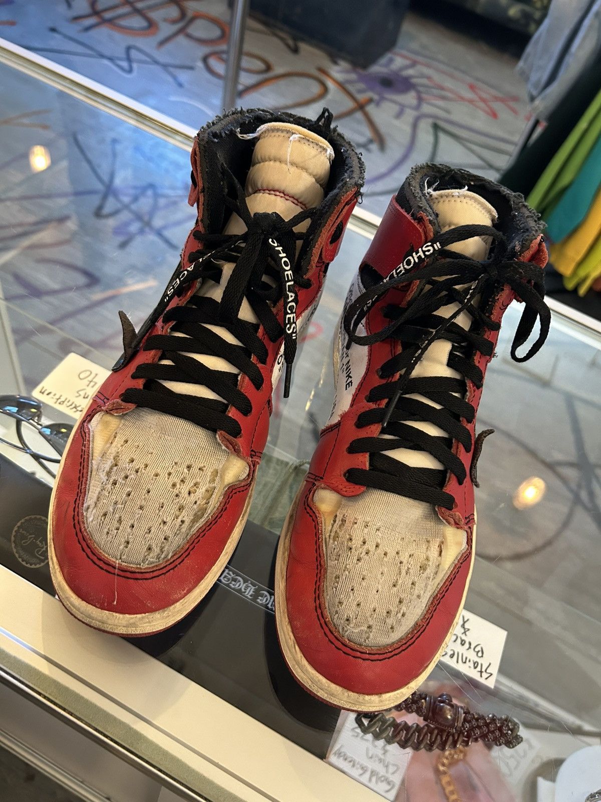 Nike × Off-White Off white Chicago jordan 1 Size US 9.5 / EU 42-43 - 4 Thumbnail