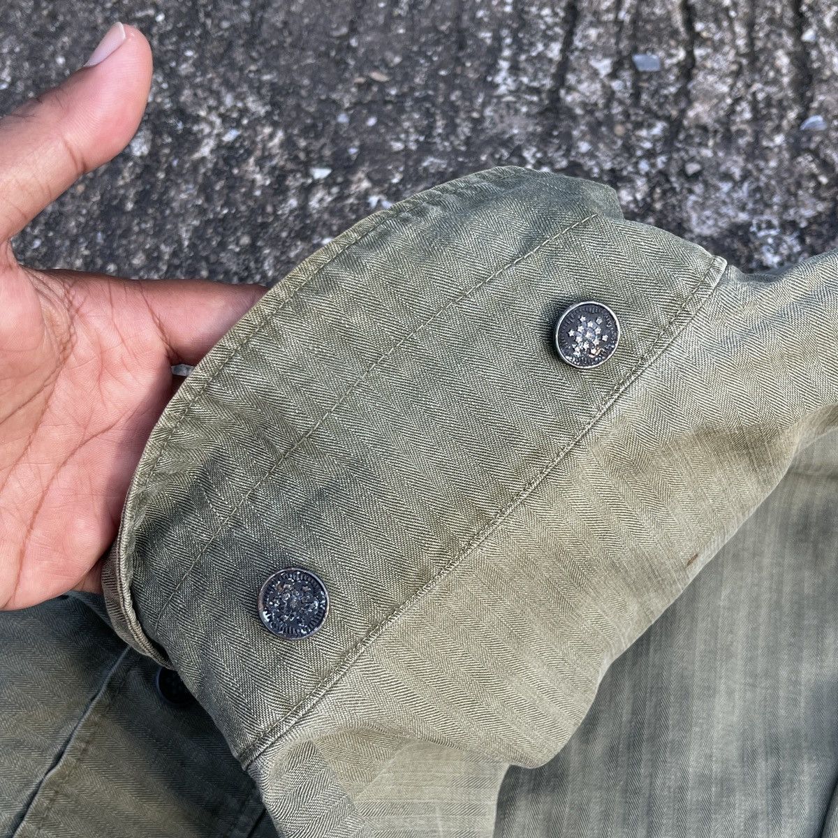 Vintage Vintage WW2 Hbt Military Army Jacket Size US S / EU 44-46 / 1 - 8 Thumbnail