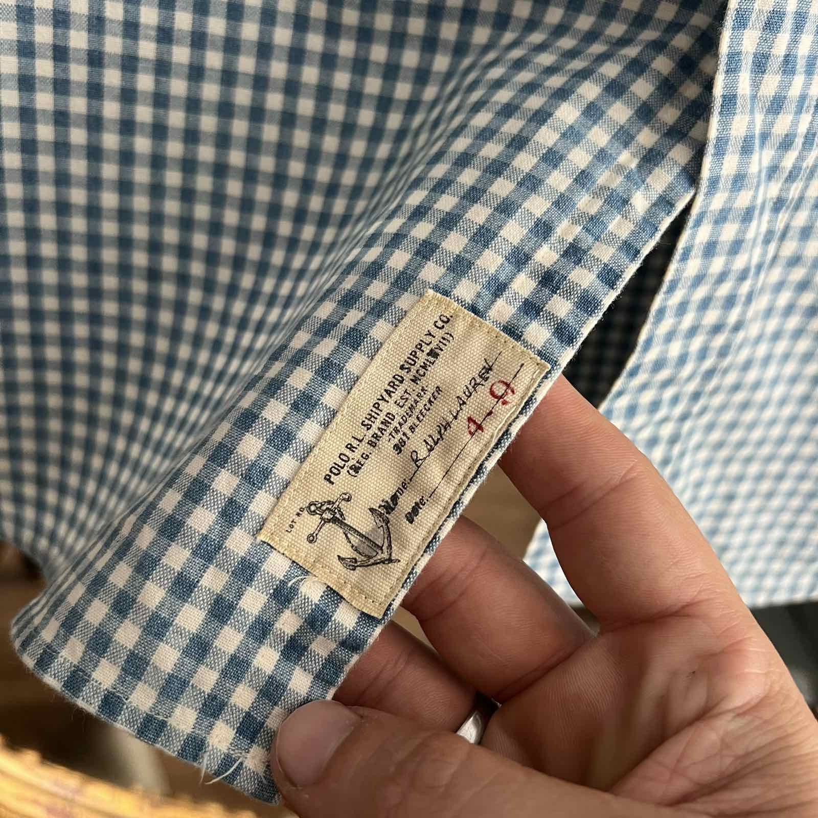 Polo Ralph Lauren Polo Ralph Lauren Shipyard Supply Men Blue Twill Plaid Shirt Size US S / EU 44-46 / 1 - 10 Thumbnail