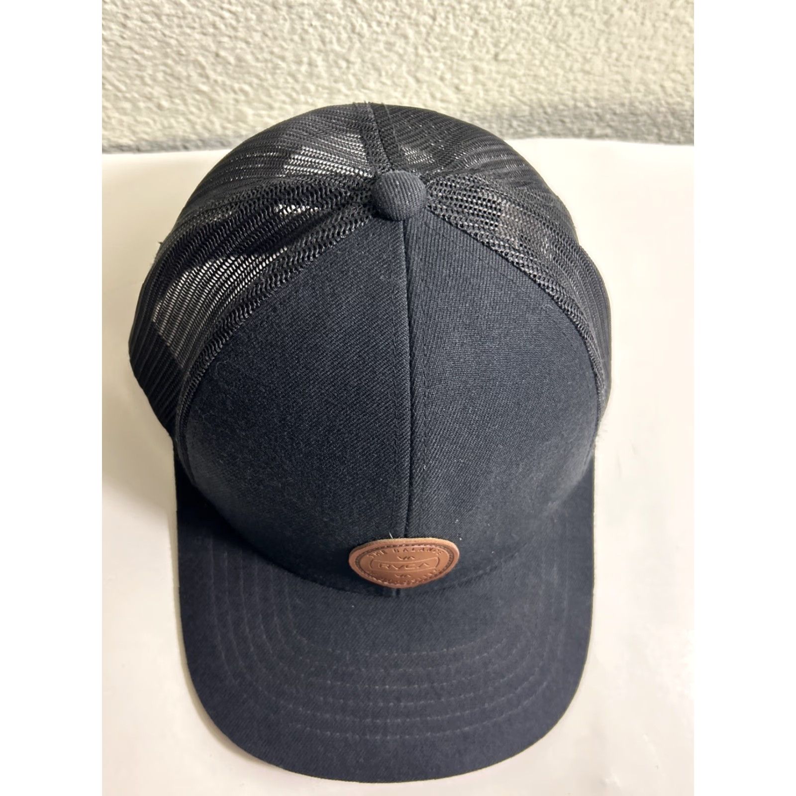 RVCA RVCA The Balance of Opposite Black Snapback Hat Men OSFM Adjustable Brown Logo Size ONE SIZE - 5 Thumbnail