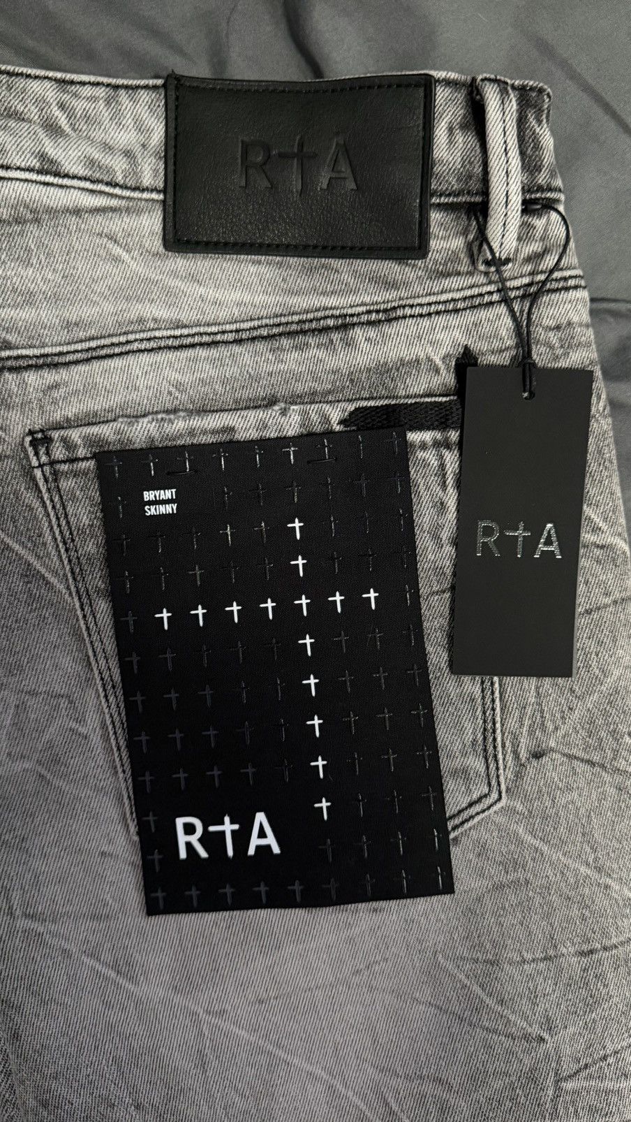 Rta RTA Bryant Jean " Luna Grey " Size US 33 - 5 Thumbnail