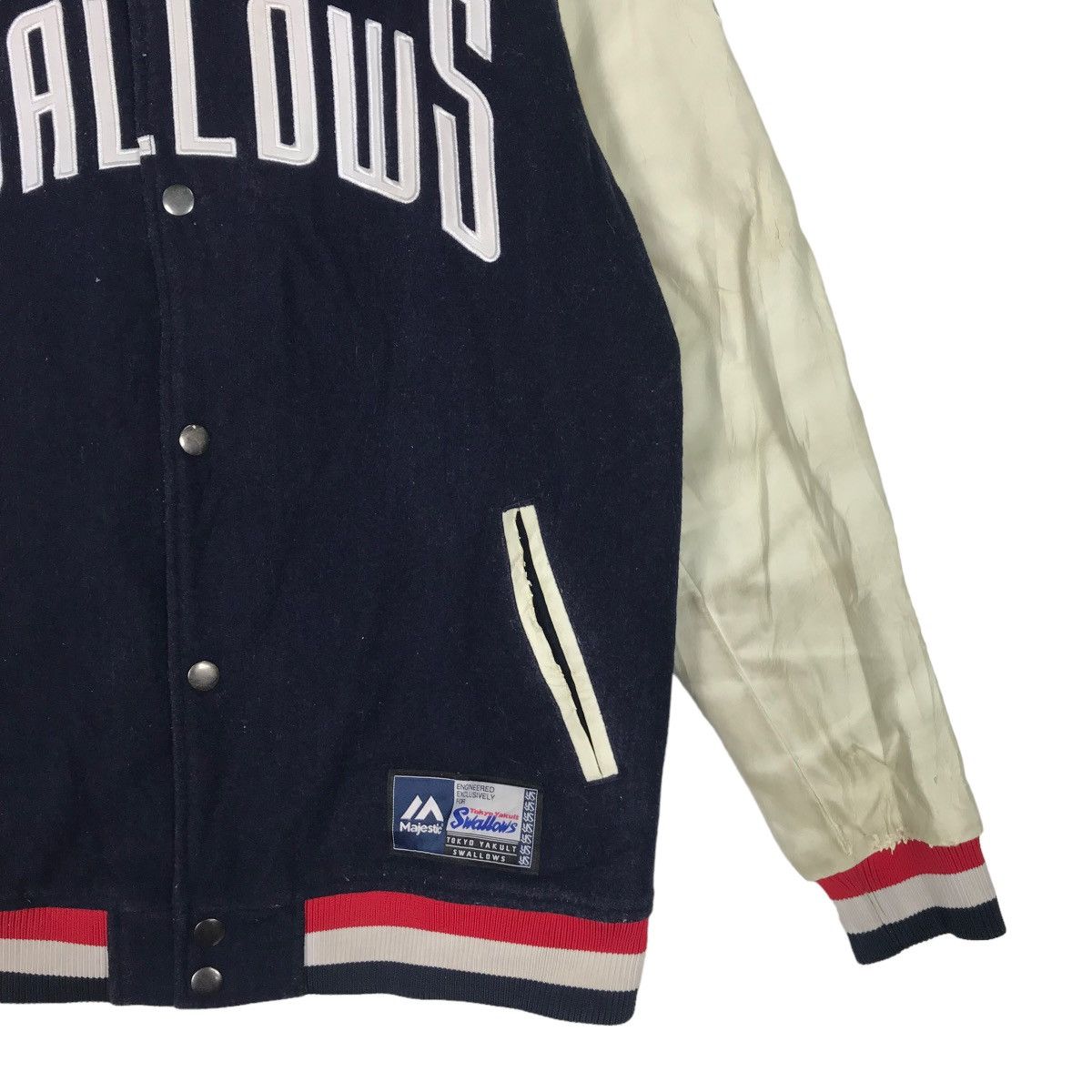 Majestic 🔥 VINTAGE SWALLOWS MAJESTIC VARSITY STADIUM JACKET Size US M / EU 48-50 / 2 - 4 Thumbnail