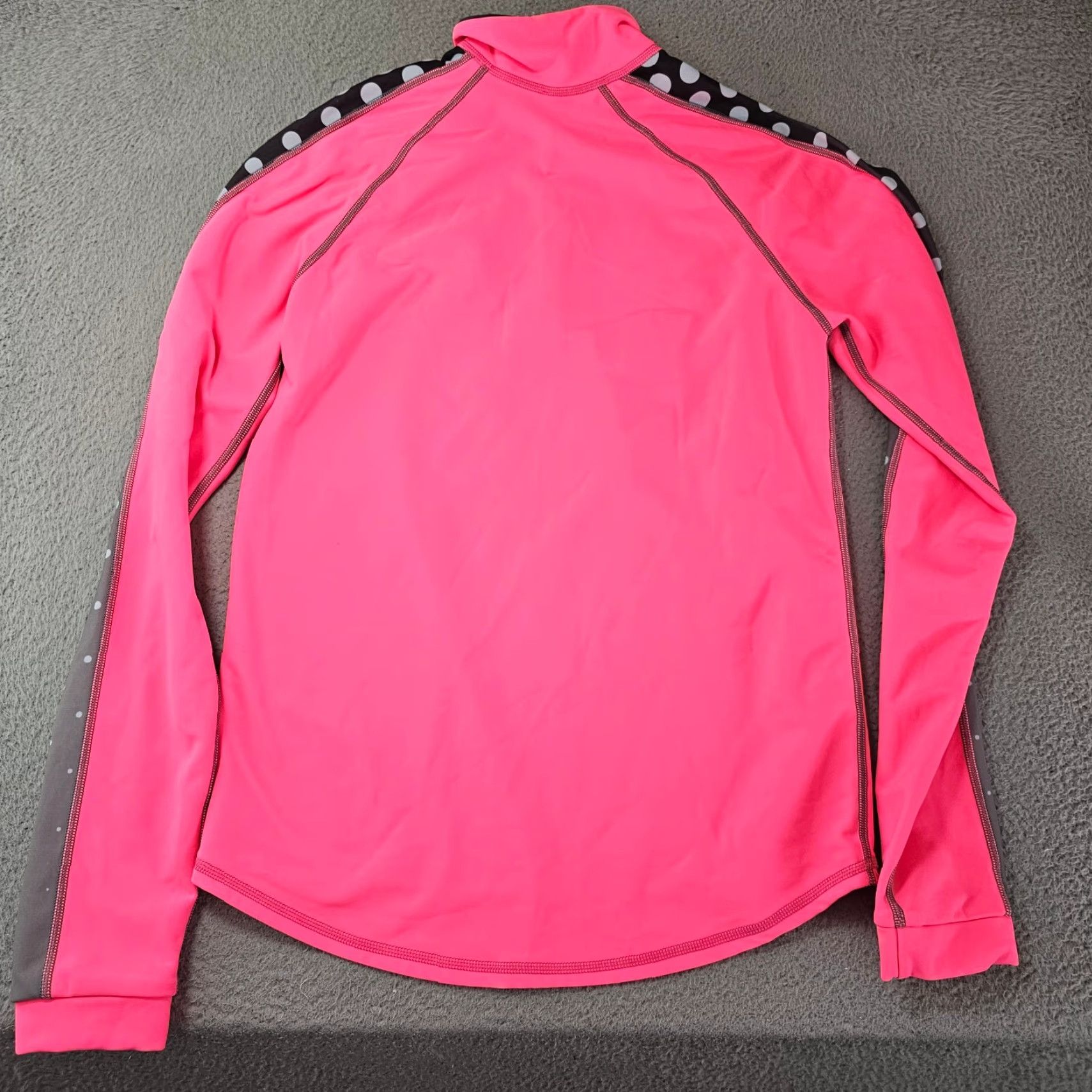 Pinko JL Racing Jacket Men's Small Pink Wicking 1/2 Zip Pullover Performance USA Made Size US S / EU 44-46 / 1 - 5 Thumbnail