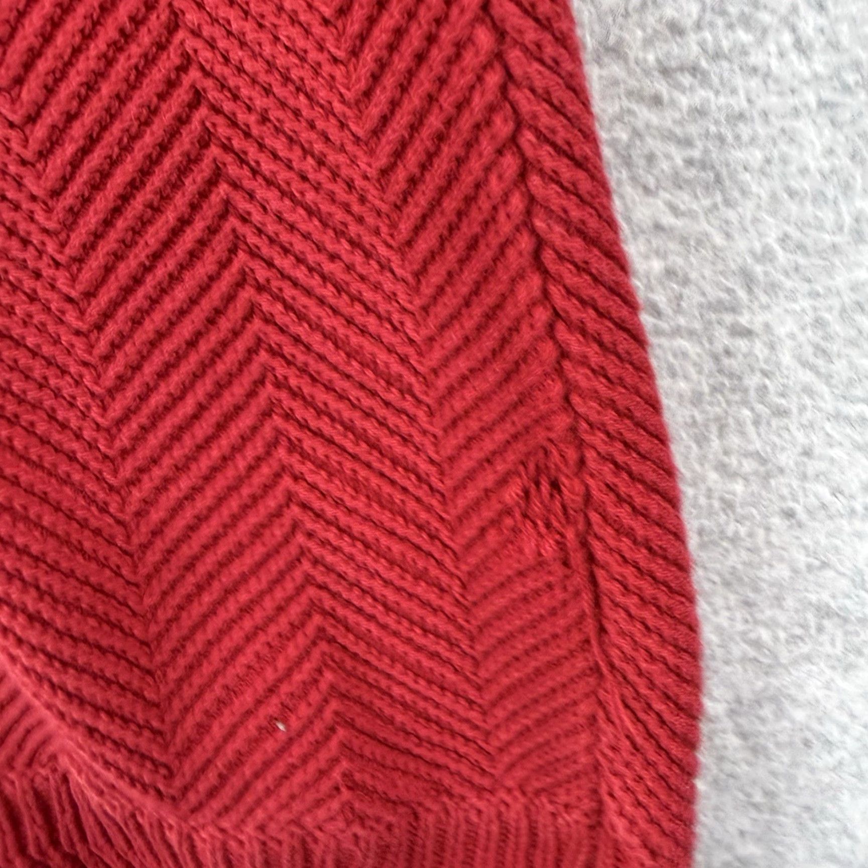 Ralph Lauren VINTAGE Ralph Lauren Sweater Shirt Men L Red 90s Herringbone Knit Crew Neck Embroidered Logo Christmas Holiday Classic Golf Winter Fall Spring | Mens Size US L / EU 52-54 / 3 - 5 Thumbnail