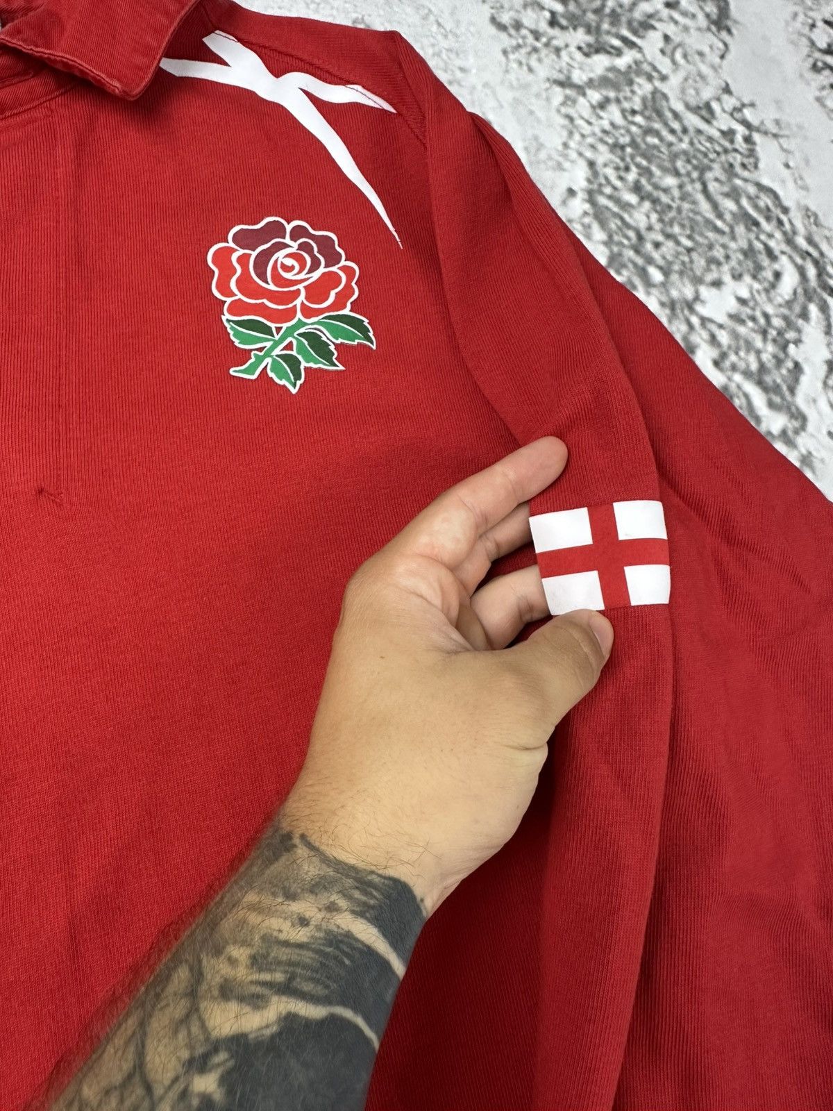 Nike Vintage Nike England Rugby Shirt World Cup Winner Red Y2K Size US L / EU 52-54 / 3 - 2 Thumbnail