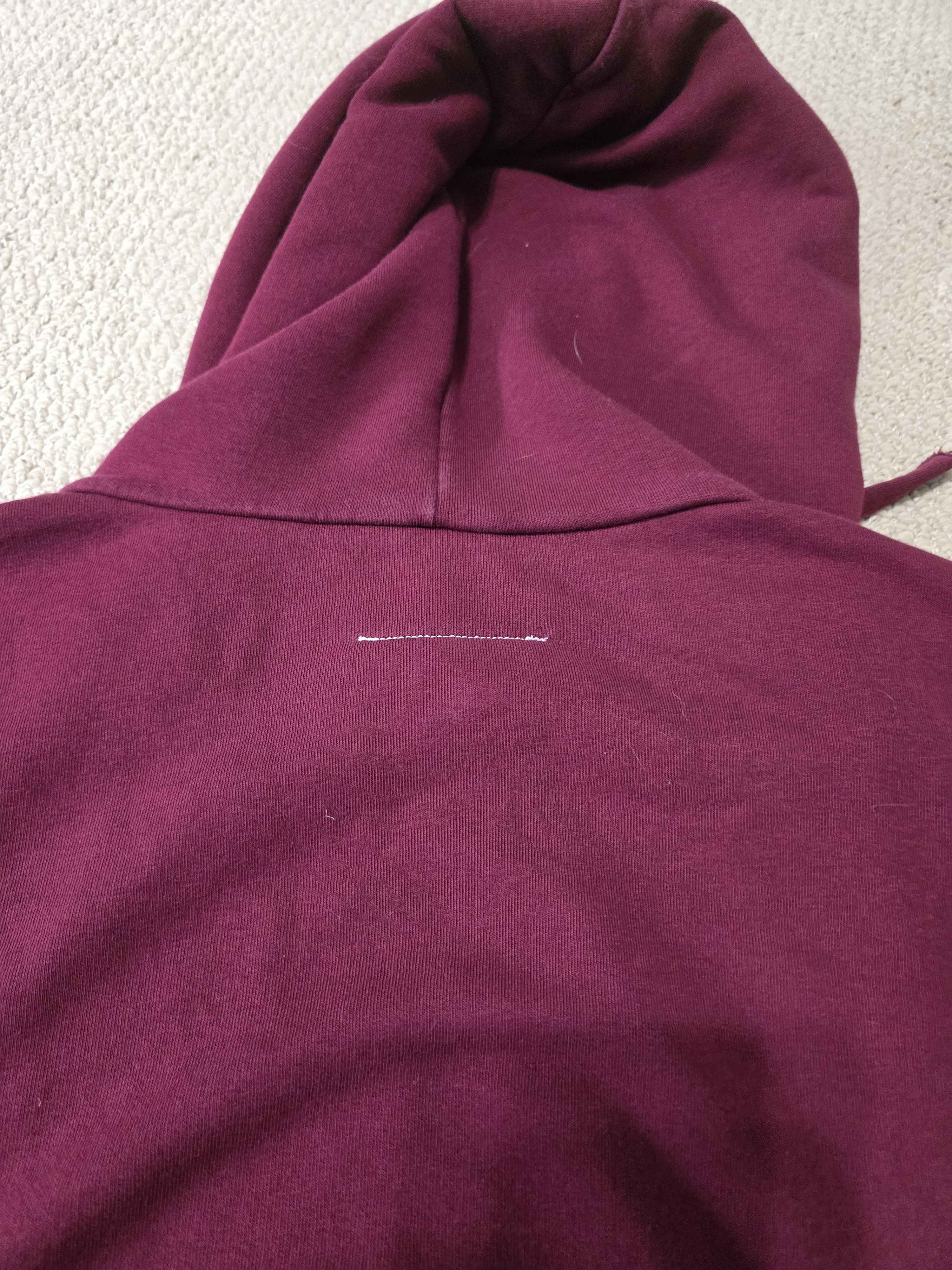 MM6 Burgundy MM6 Logo Hoodie Size US XL / EU 56 / 4 - 2 Thumbnail