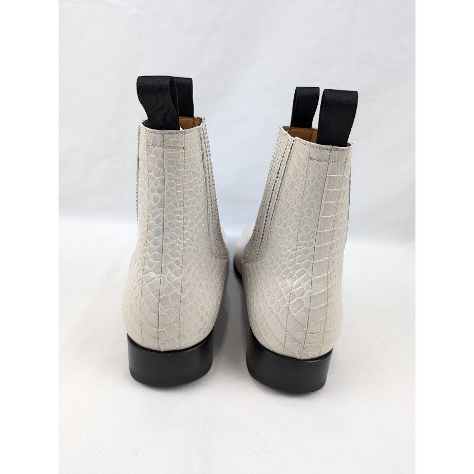 Tom Ford o1rshd1 Alligator-embossed Leather Boots in Ivory Size US 12 / EU 45 - 16 Thumbnail