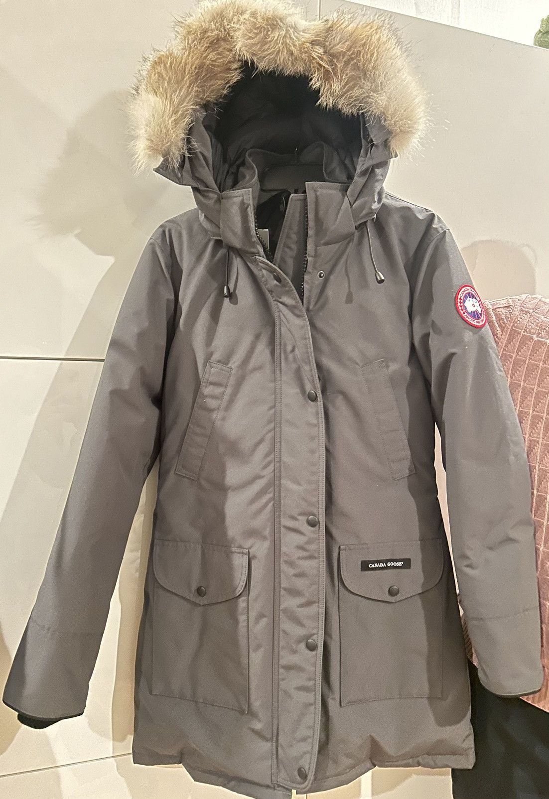 image of Canada Goose Trillium Parka in Graphite Grey, Women's (Size Medium)