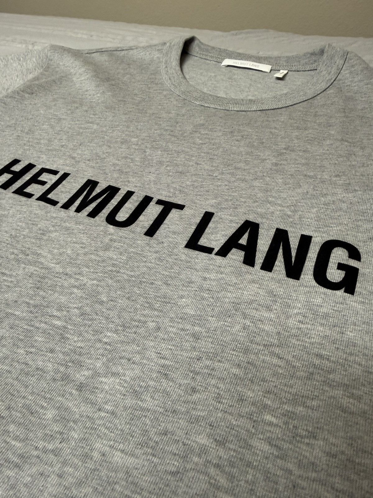 Helmut Lang Helmut Lang Grey Core Tee Size US L / EU 52-54 / 3 - 3 Thumbnail