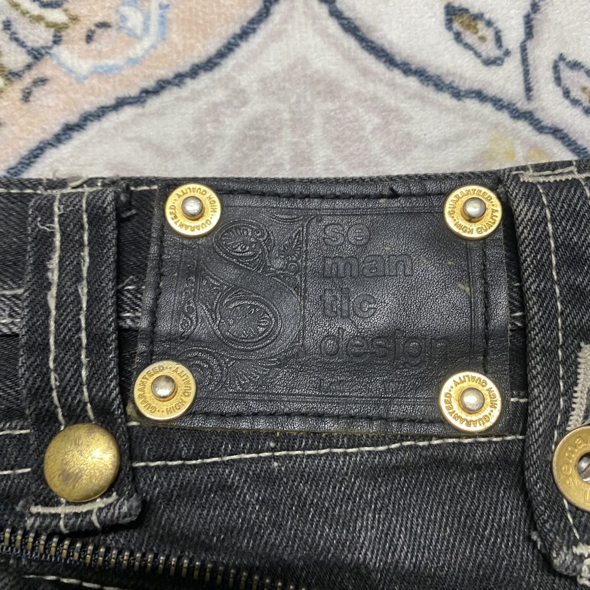 semanticdesign Semantic Design Black Clawmark Denim Jeans Size US 31 - 17 Thumbnail