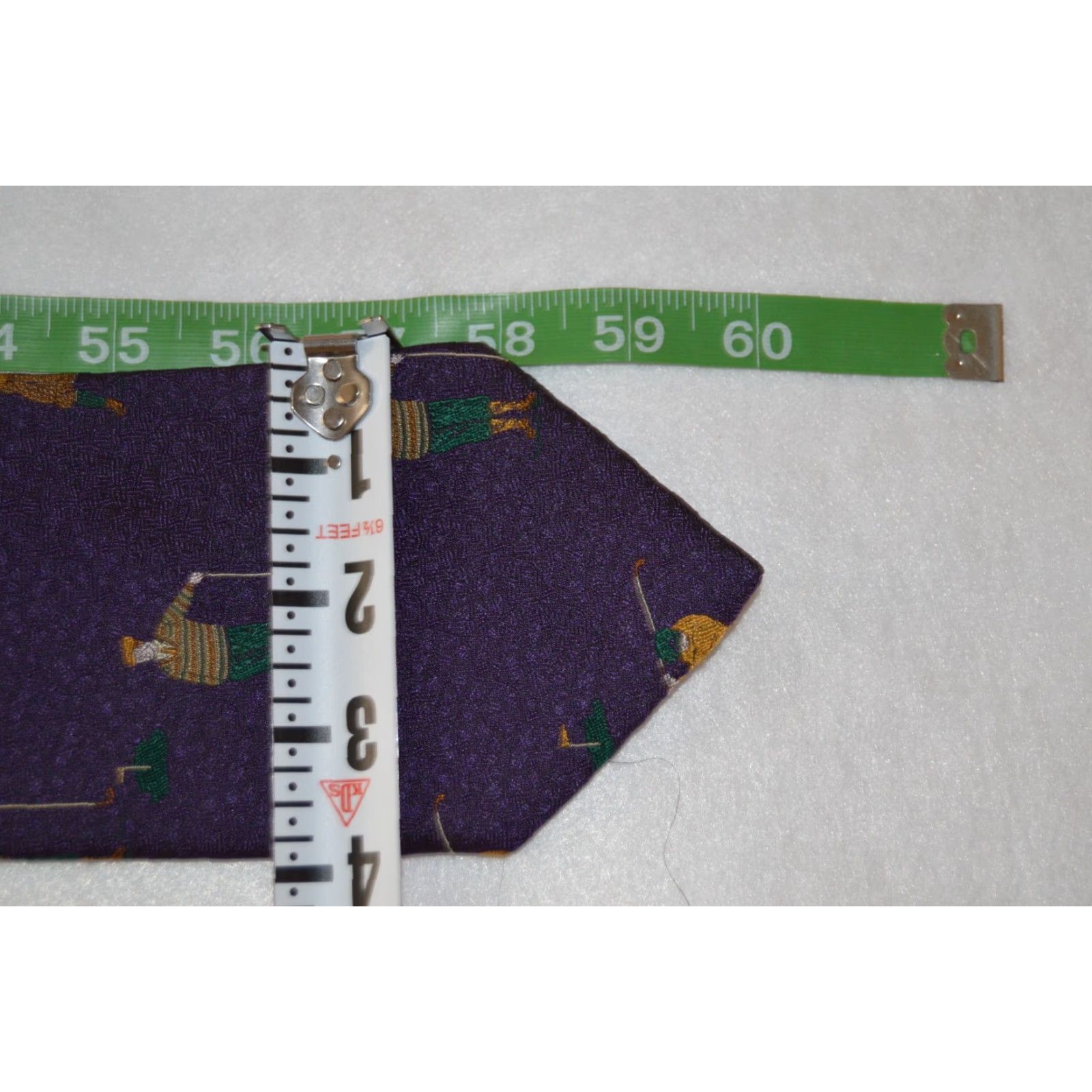 Vintage Harold Powell Men’s Formal Necktie Purple Necktie Golfer Silk 3.5in Wide Classic 57"-60" Vintage: No Pattern: Golfer Size ONE SIZE - 6 Thumbnail