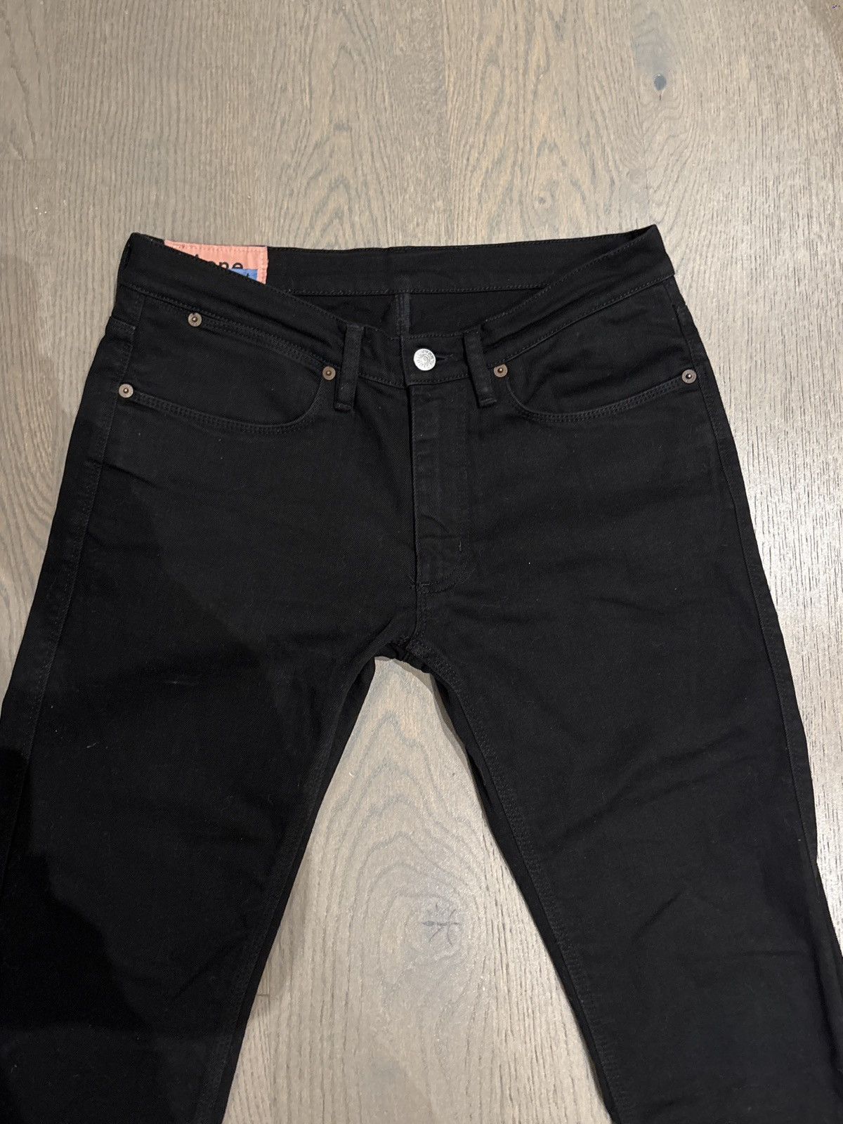Acne Studios Acne Studios Max Stay Black Jeans | Slim Straight Legged Fit Size US 32 / EU 48 - 3 Thumbnail