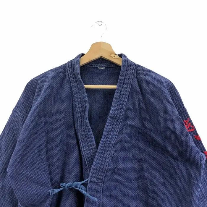 Vintage Vintage 60’ KIMONO JAPAN INDIGO Natural Dye Yakuza Cape Size US L / EU 52-54 / 3 - 2 Thumbnail