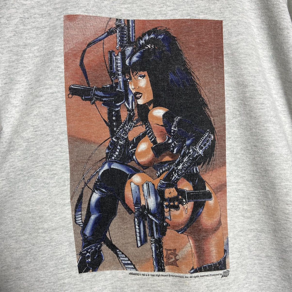 Vintage Rare Vintage 90s High Impact Double Impact Comic T-Shirt Size US XL / EU 56 / 4 - 3 Thumbnail