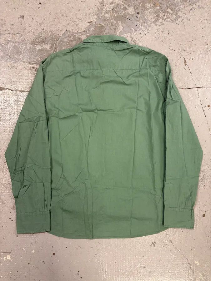 Marithe + Francois Girbaud 2000s Marithé + François Girbaud Green Embroidered Shirt Size US M / EU 48-50 / 2 - 6 Thumbnail