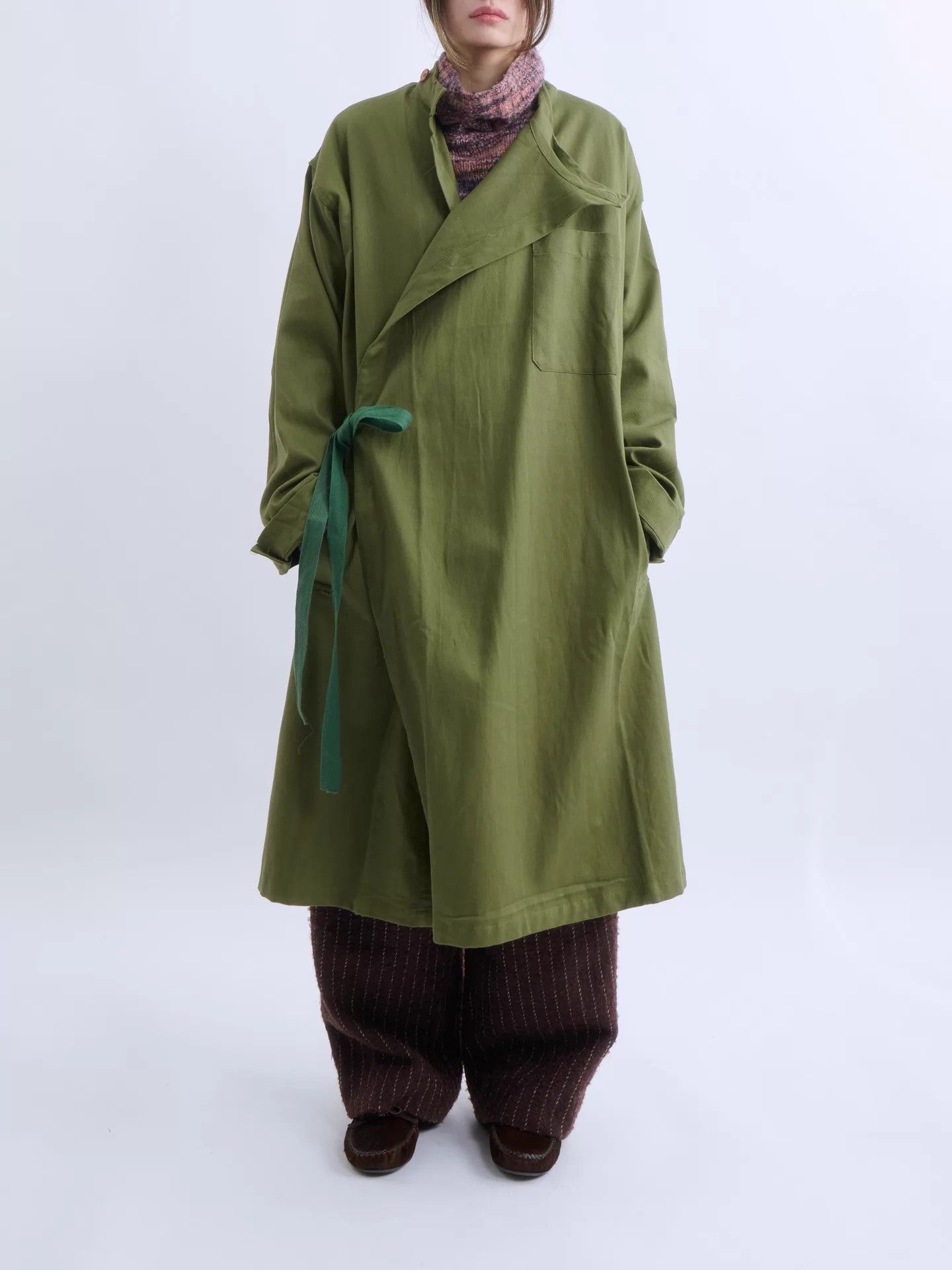 Other British Army 60s Wartime Nurse Waist-Tie Gown Deadstock M Size US M / EU 48-50 / 2 - 1 Thumbnail