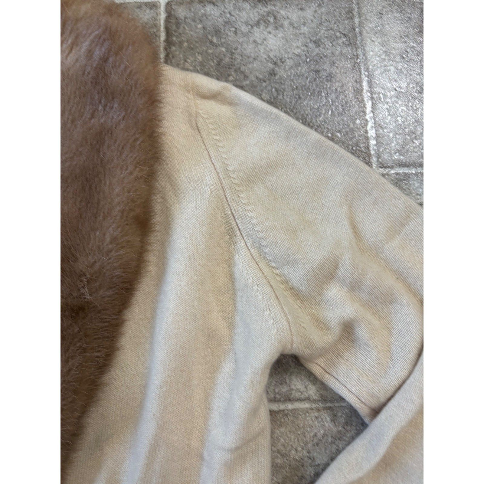 Other Vintage Cameron Classics Cashmere Cardigan Mink Fur Collar Size S / US 4 / IT 40 - 7 Thumbnail
