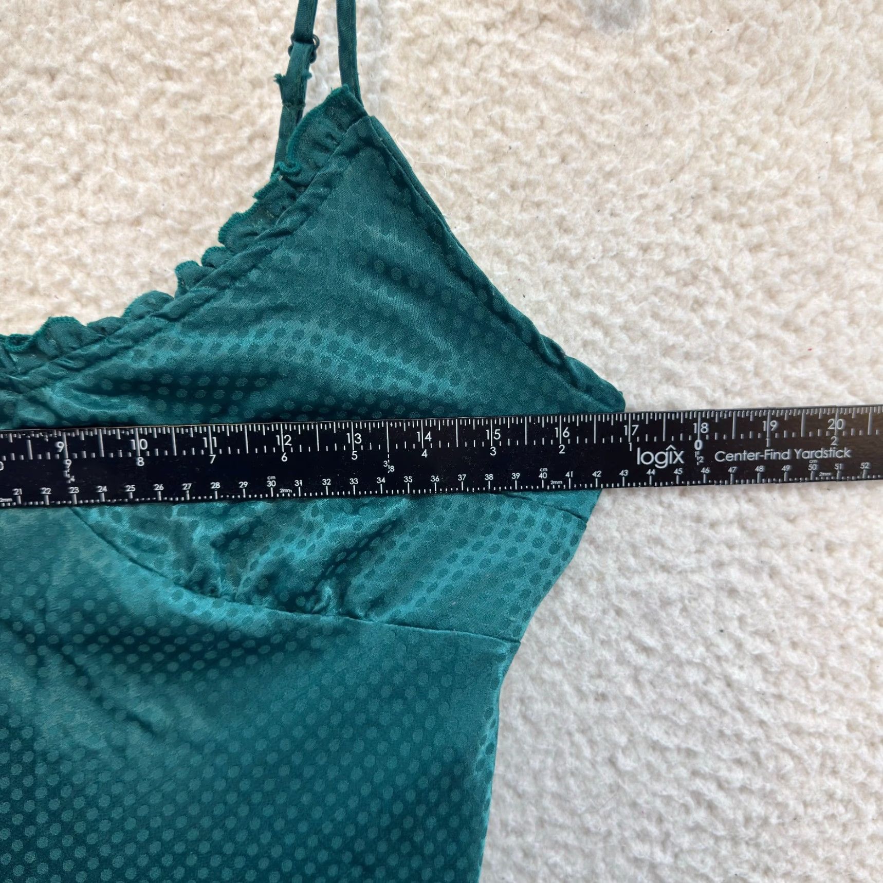 Vintage VINTAGE Y2K Emerald Green Satin Midi Slip Dress M Boho Fairy Cottagecore Peasant Dress Women Size M / US 6-8 / IT 42-44 - 5 Thumbnail