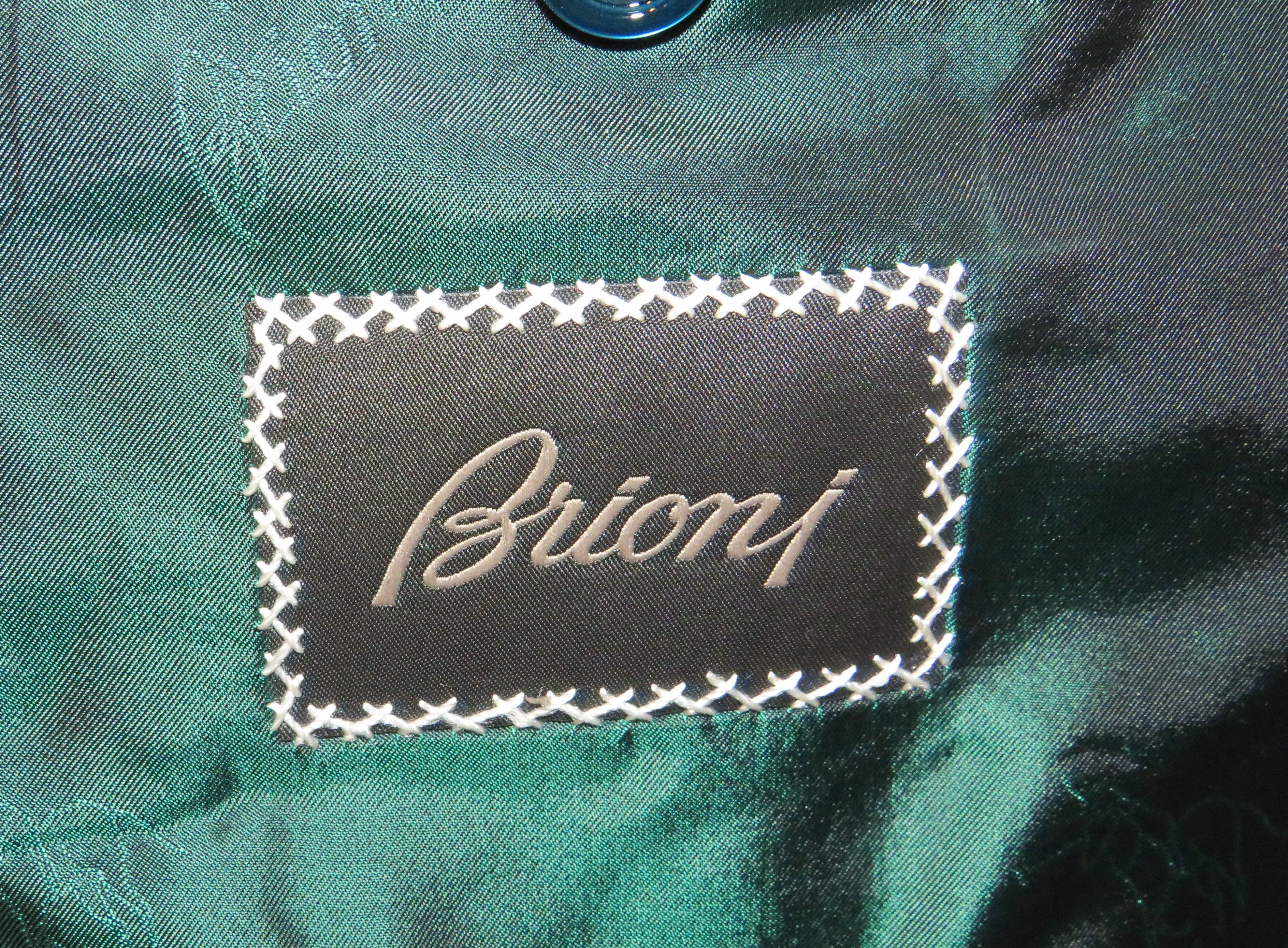Brioni Brunico Blue Plaid Three Button Suit 44L NWT $11,675 Size 44L - 21 Thumbnail