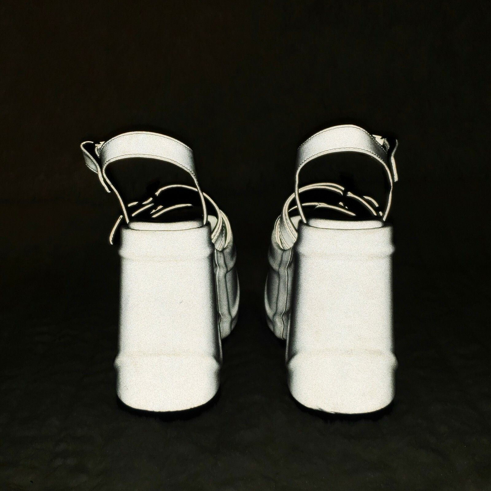 Other Wave 13 - 6" Platform Goth Bat Buckle Closure Sandals Shoes Size US 8 / IT 38 - 6 Thumbnail