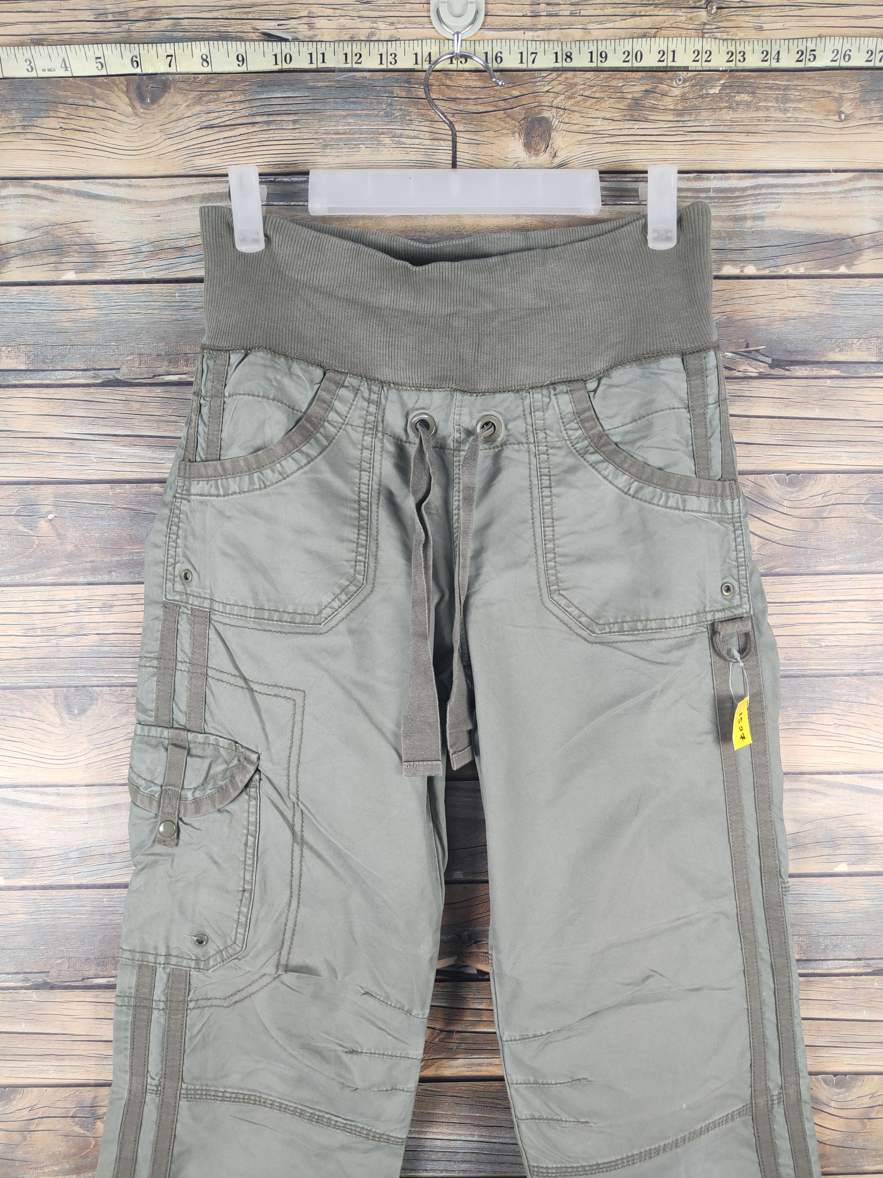 Japanese Brand Japanese Brand Green Multipocket Tactical Cargo Pants #1527 Size US 28 / EU 44 - 2 Thumbnail