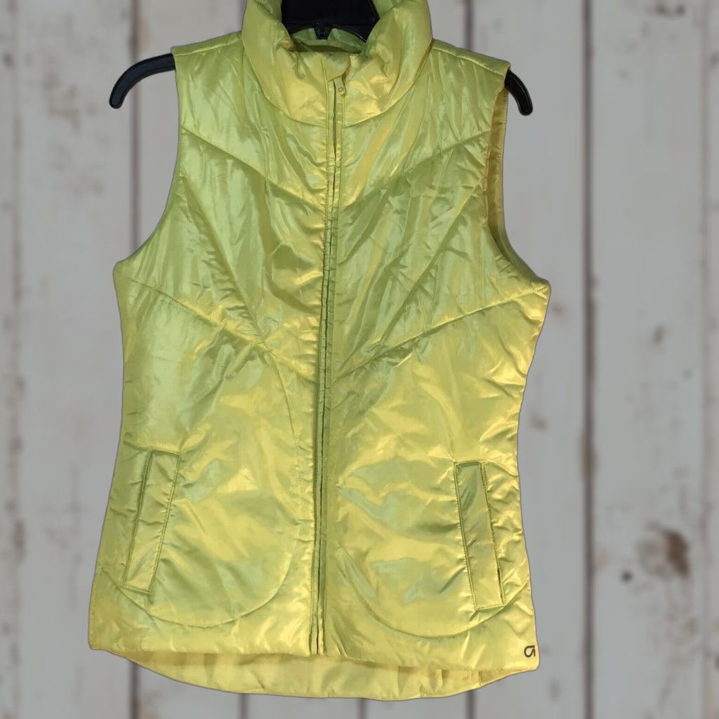Gap Gap Fit Neon Yellow Puffer Vest Womens Size XS Casual Fall Winter Size XS / US 0-2 / IT 36-38 - 1 Thumbnail