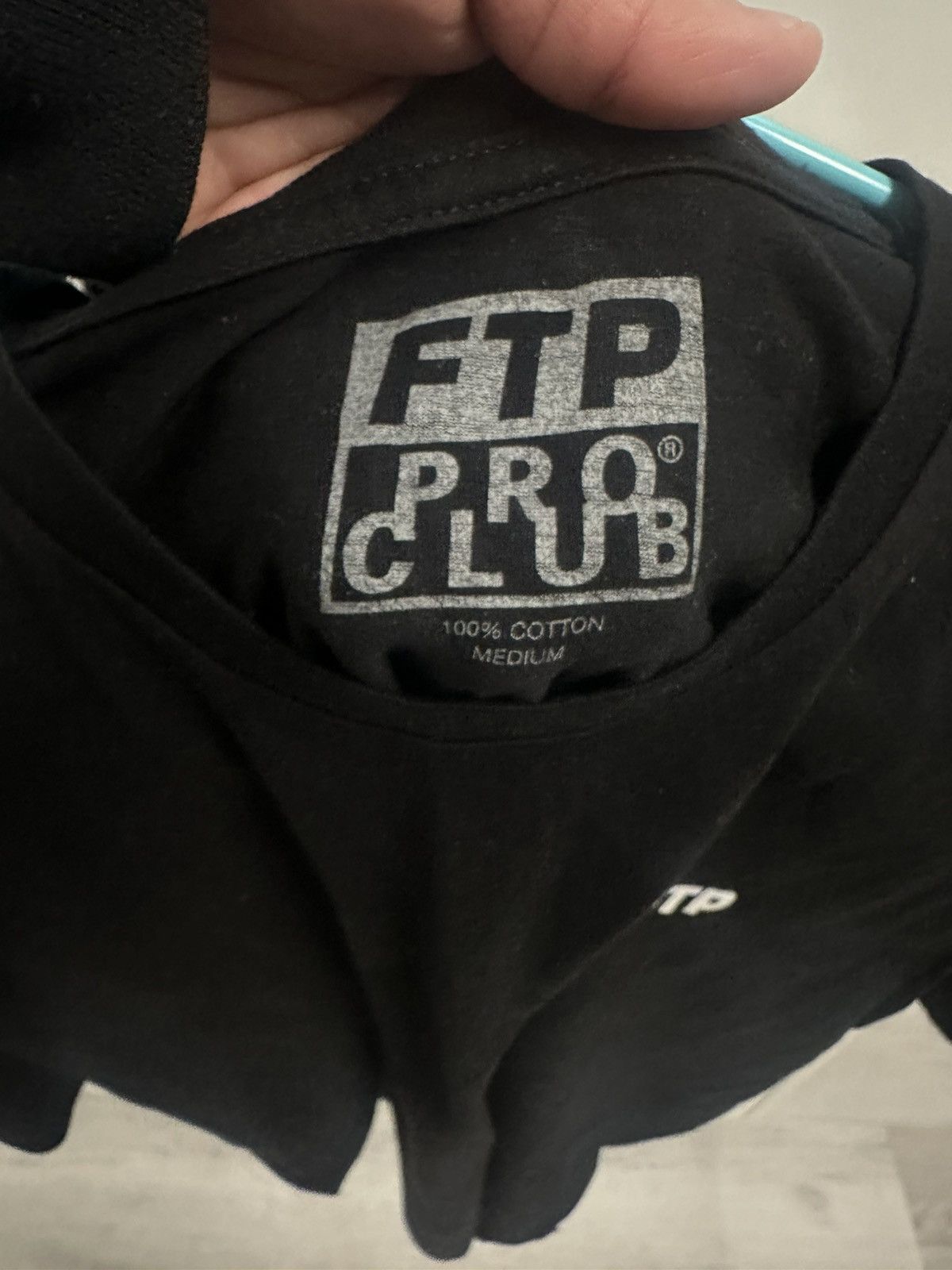 FUCK THE POPULATION x PRO CLUB Black Tee