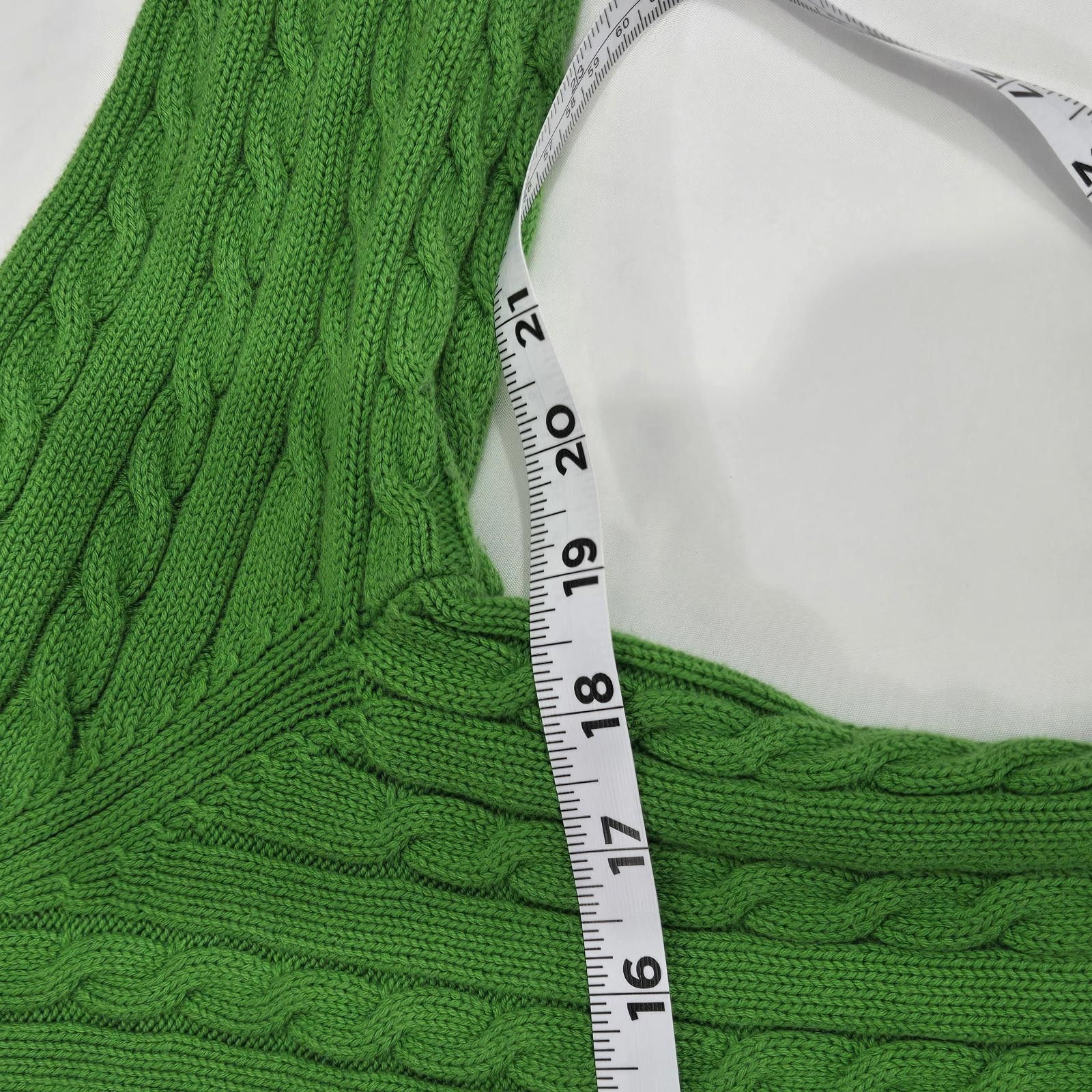 Lauren Ralph Lauren Lauren Ralph Lauren Kelly Green Cable Knit Sweater Size L Size L / US 10 / IT 46 - 4 Thumbnail