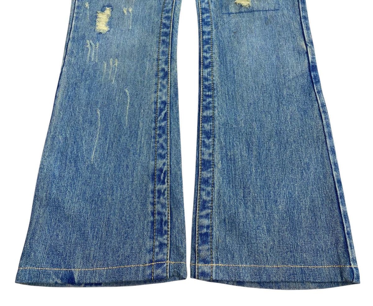 Japanese Brand Japanese Brand Acid Wash Distressed Straight Cut Leg Size US 33 - 5 Thumbnail