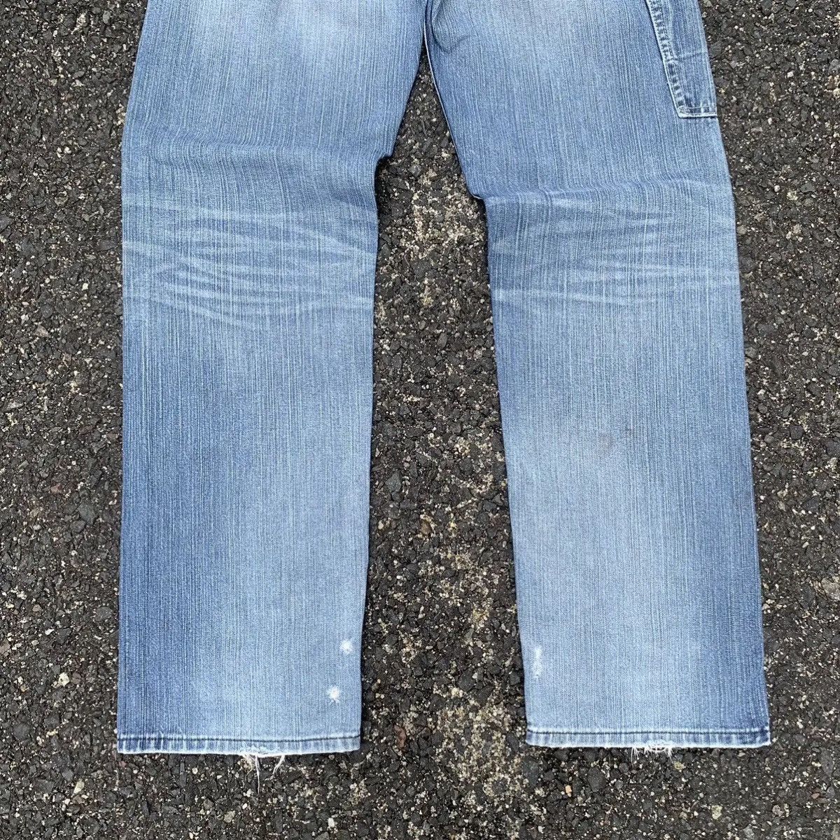 Lee Union Made By Lee Jeans Distressed Baggy WORKWEAR Denim Pant Size US 31 - 14 Thumbnail