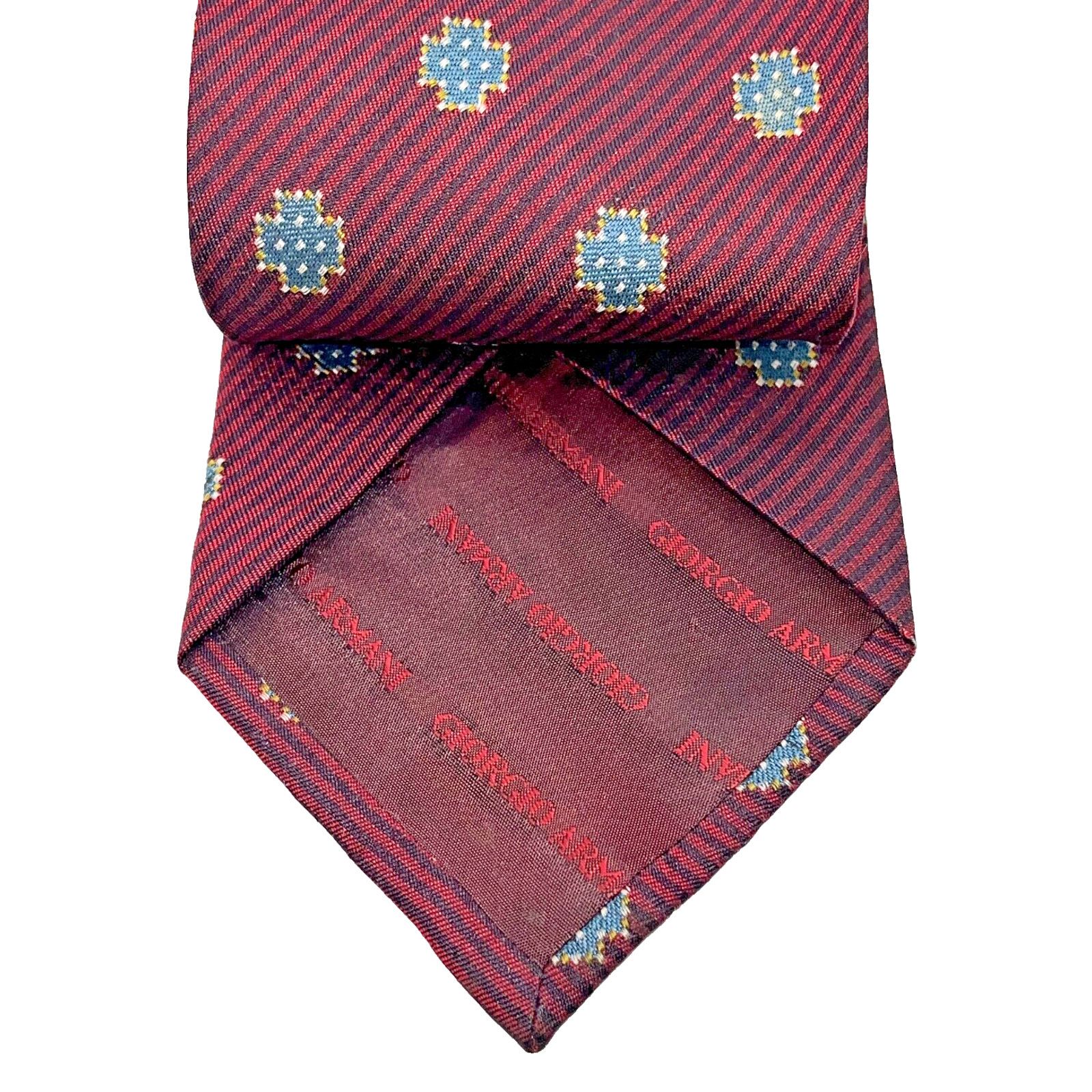 Giorgio Armani Giorgio Armani Aztec Mens Tie 100% Silk Cravatte Motif Size ONE SIZE - 6 Thumbnail